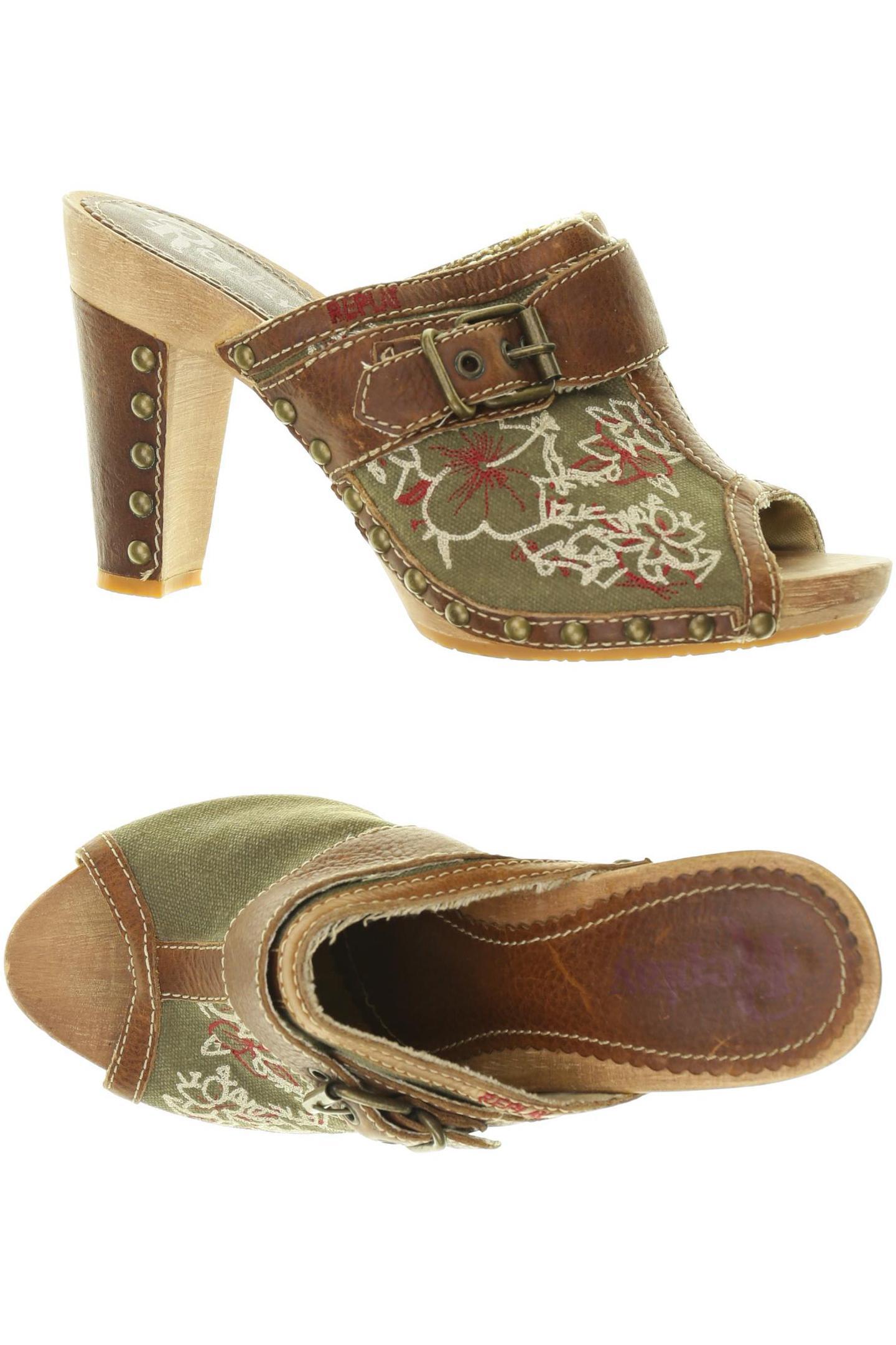 

Replay Damen Sandale, grün, Gr. 38