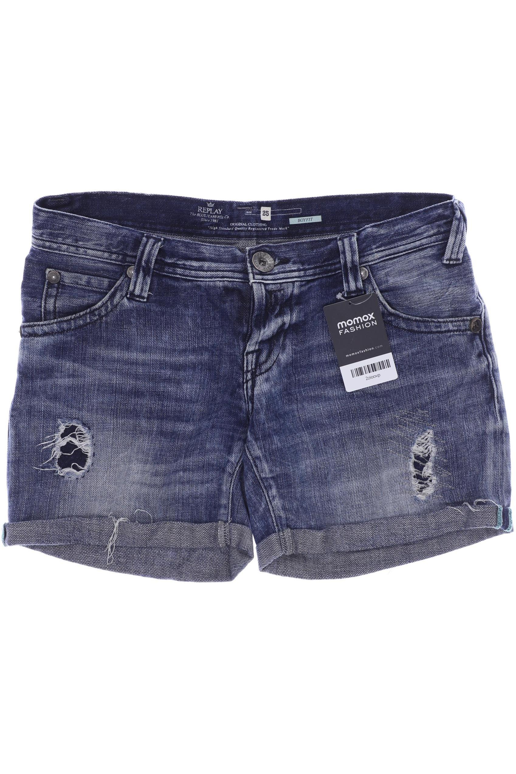 

Replay Damen Shorts, marineblau, Gr. 34