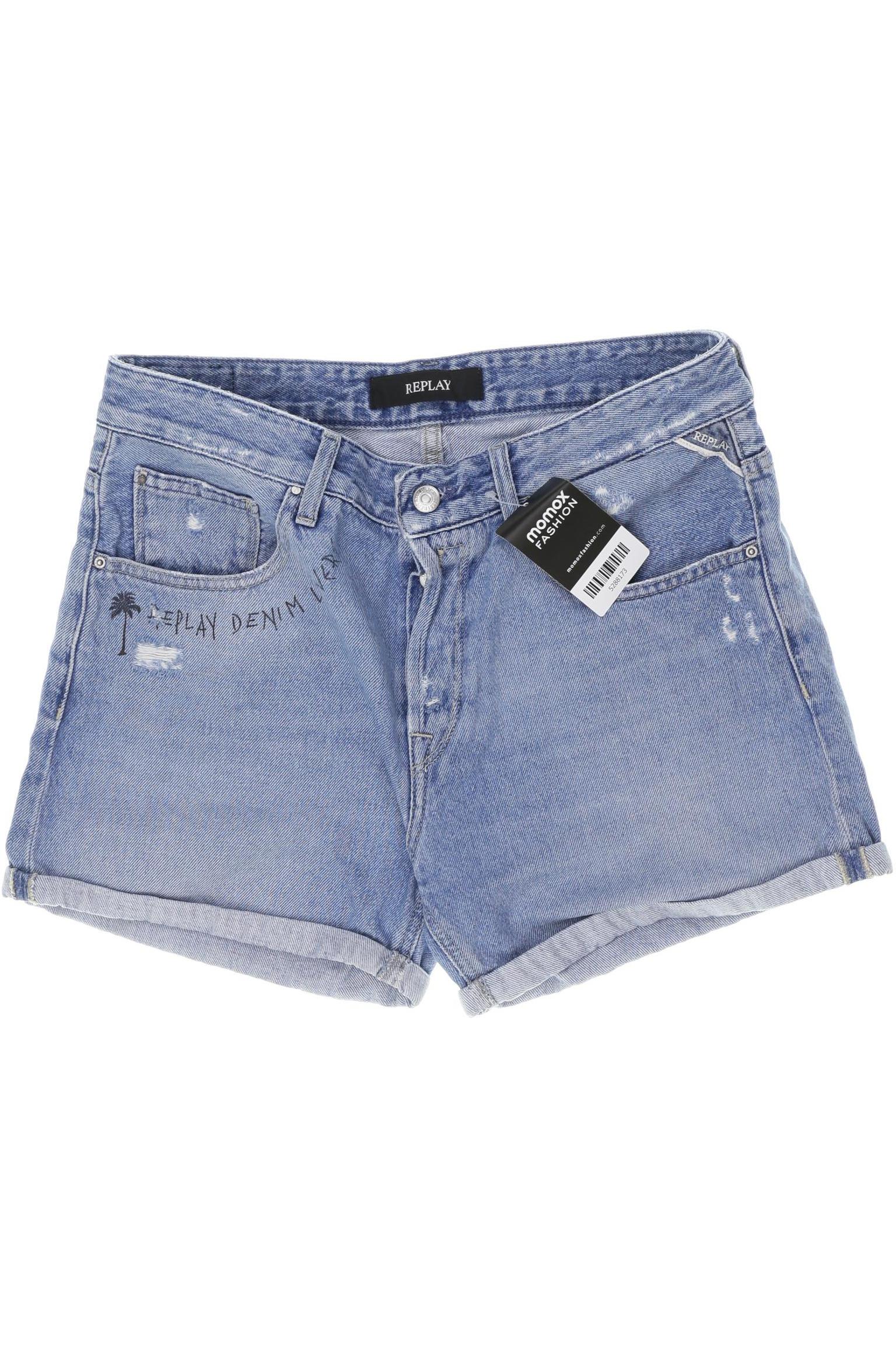 

Replay Damen Shorts, blau, Gr. 28