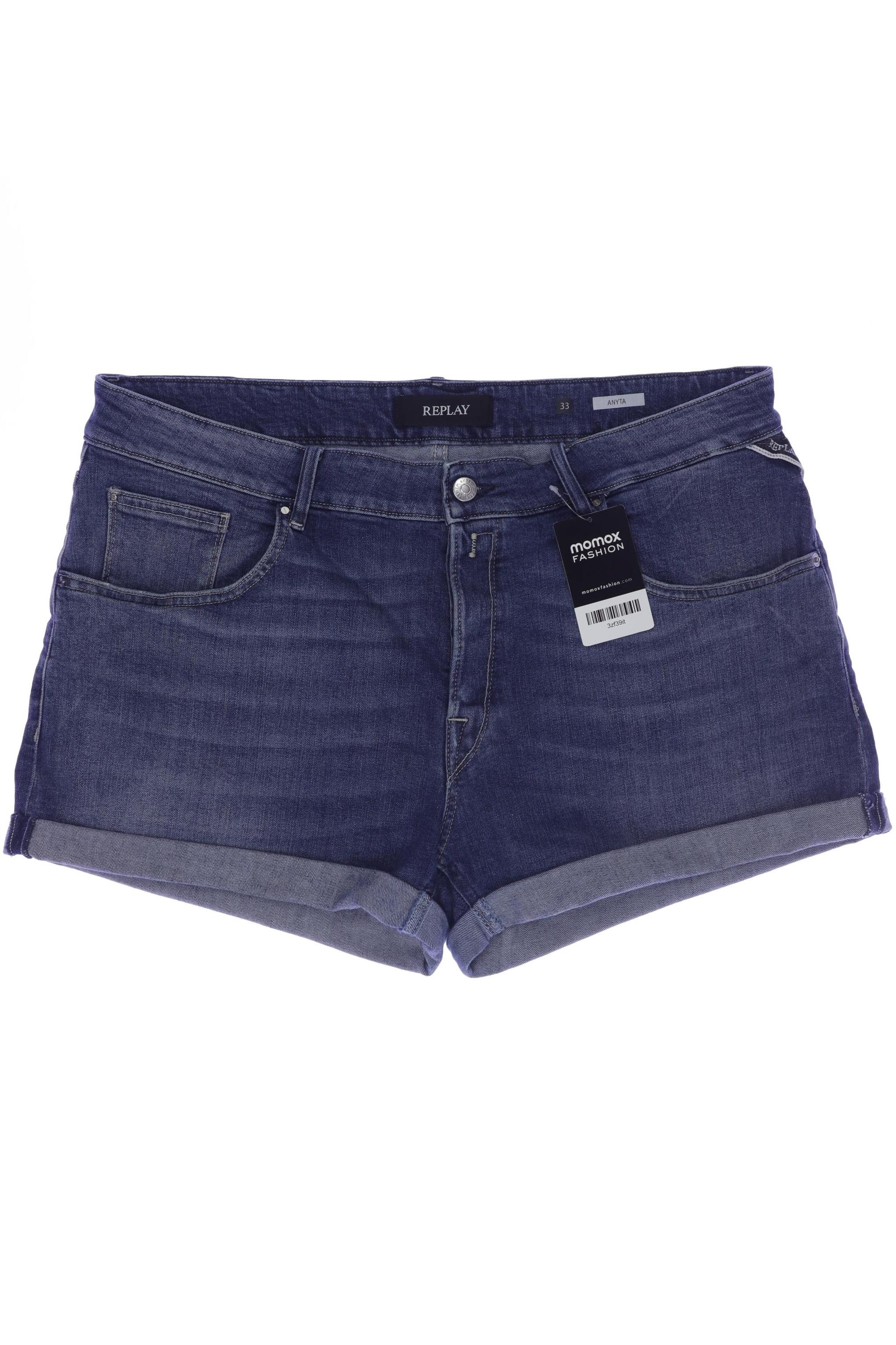 

Replay Damen Shorts, blau, Gr. 33