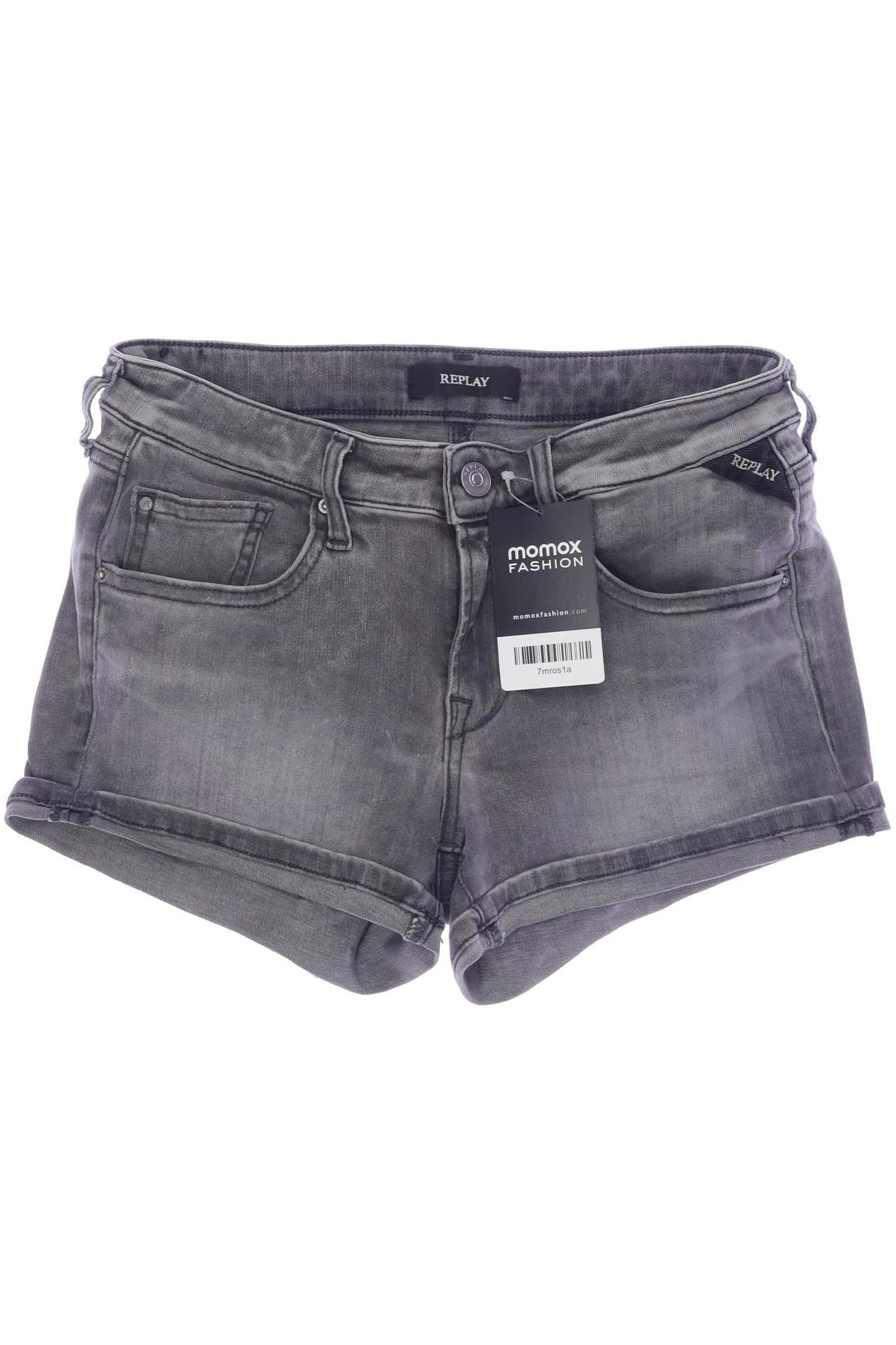 

Replay Damen Shorts, grau, Gr. 30