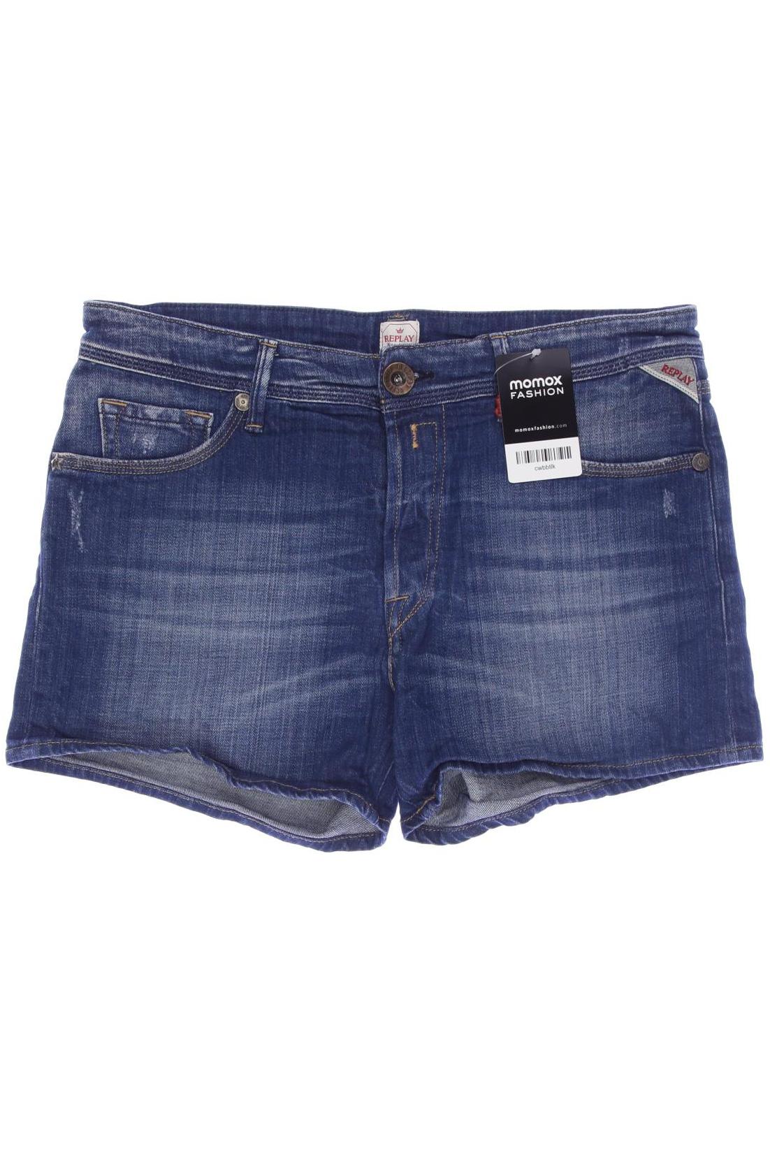 

Replay Damen Shorts, blau, Gr. 38