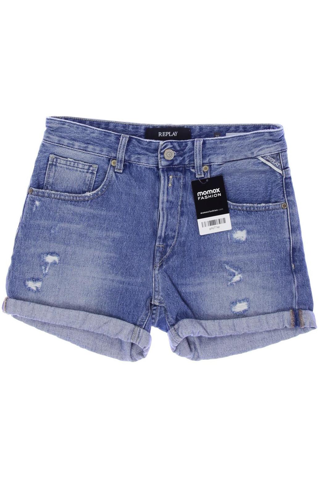 

Replay Damen Shorts, blau, Gr. 34