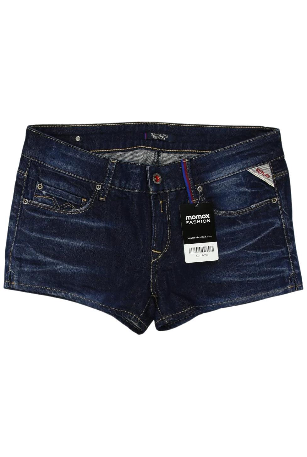 

Replay Damen Shorts, marineblau, Gr. 28