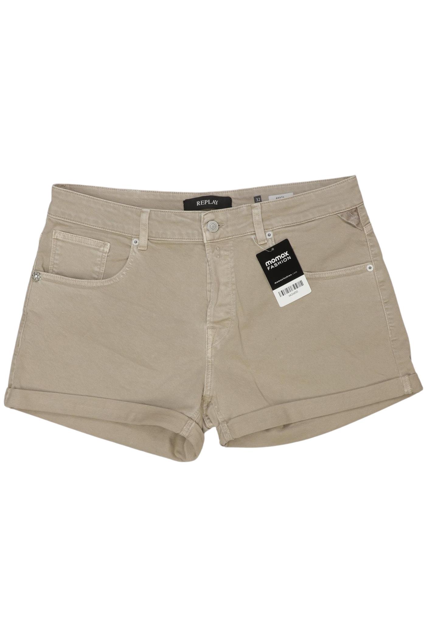 

Replay Damen Shorts, beige, Gr. 32