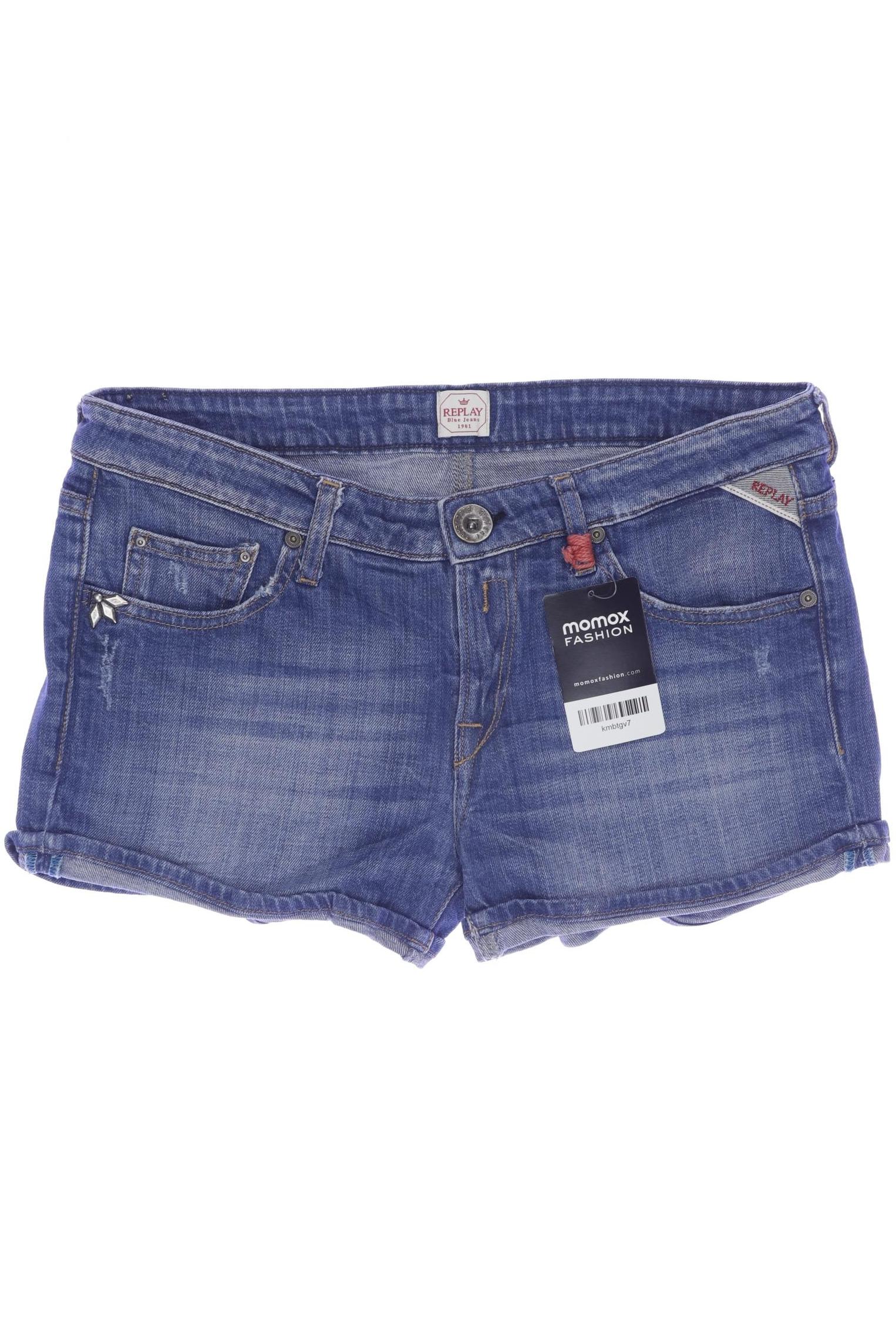 

Replay Damen Shorts, blau, Gr. 27