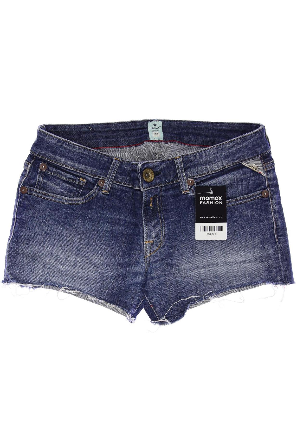 

Replay Damen Shorts, blau, Gr. 28