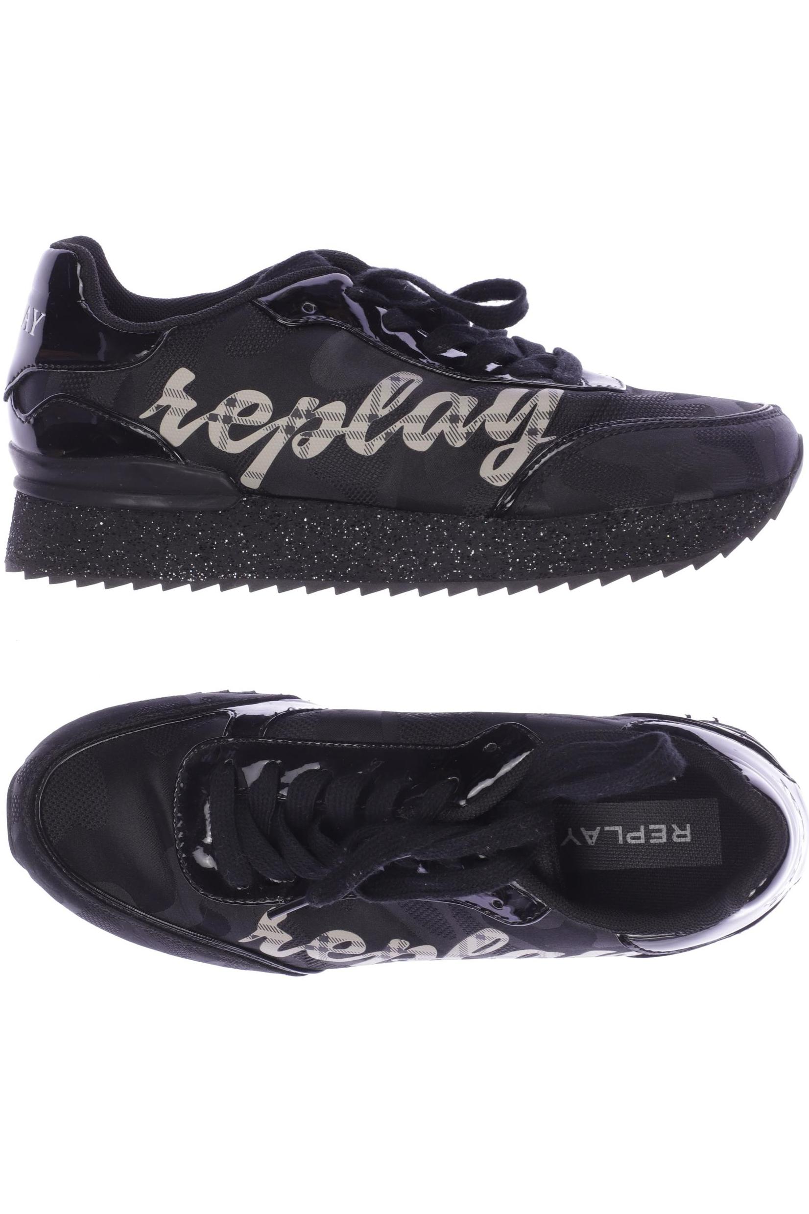 

Replay Damen Sneakers, schwarz