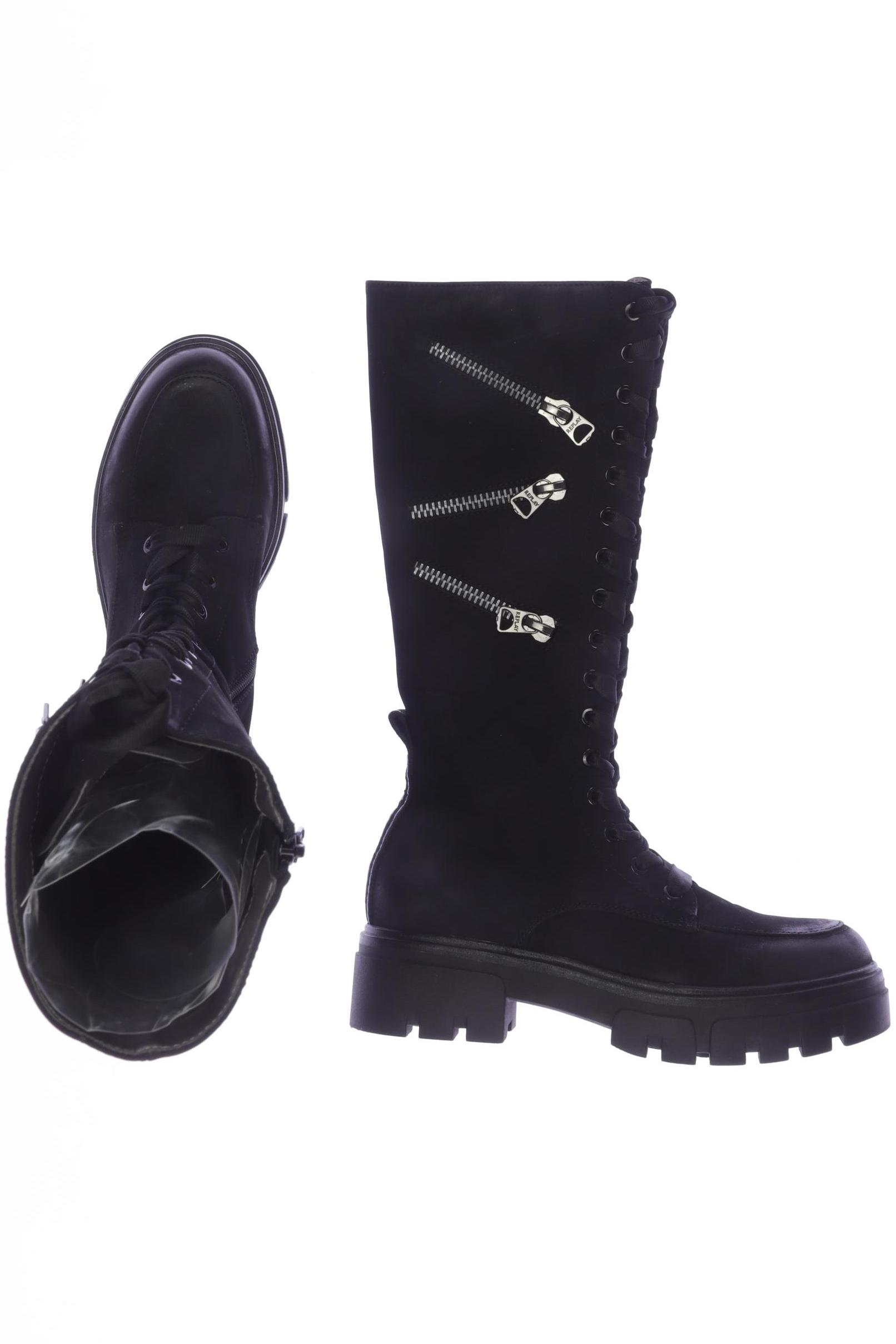 

Replay Damen Stiefel, schwarz, Gr. 37