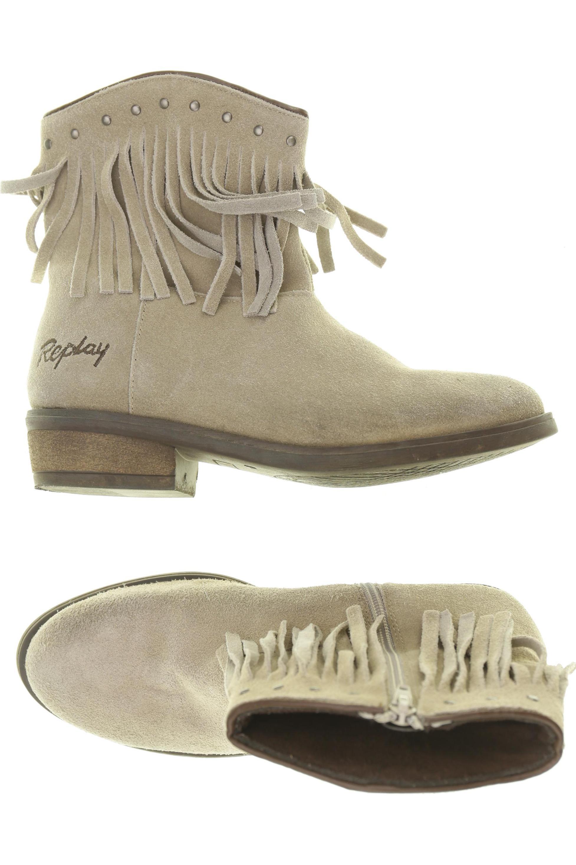 

Replay Damen Stiefelette, beige, Gr. 36