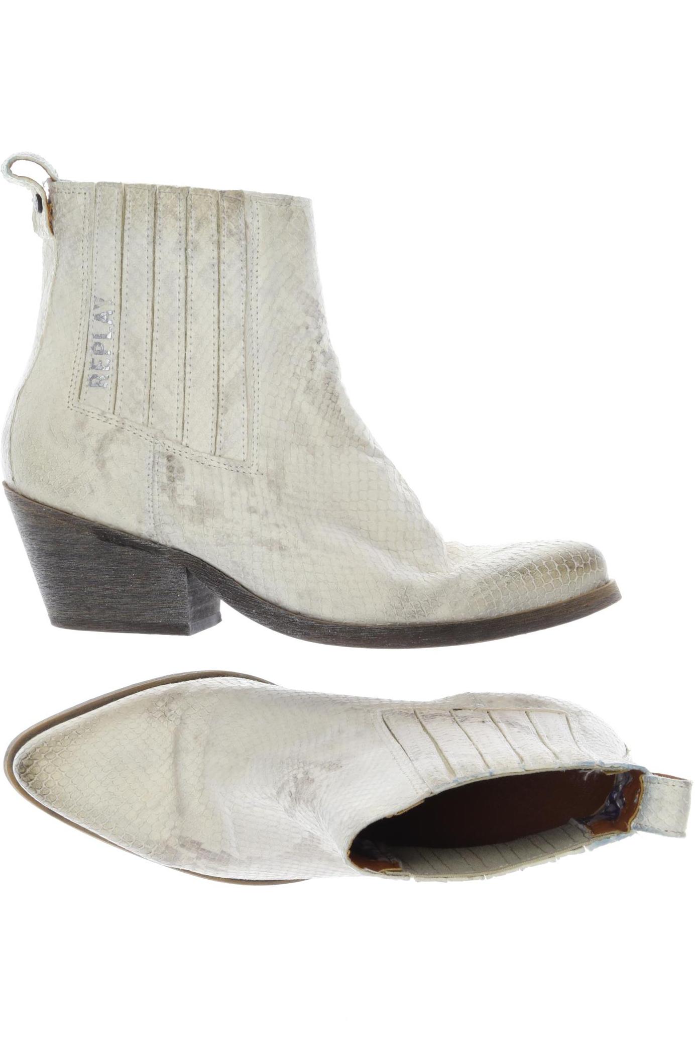 Thumbnail - Replay Damen Stiefelette, cremeweiß, Gr. 36