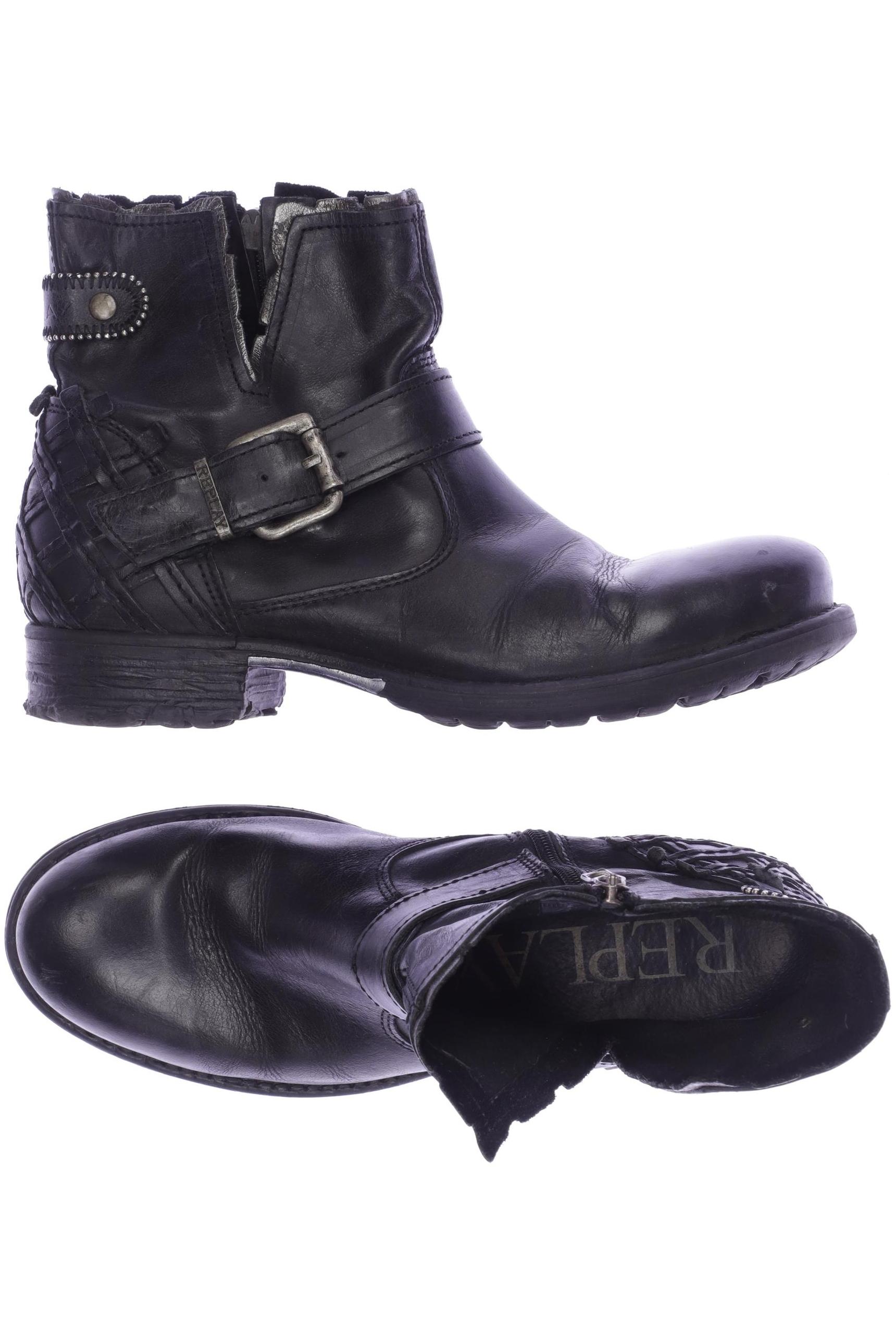 

Replay Damen Stiefelette, schwarz, Gr. 39