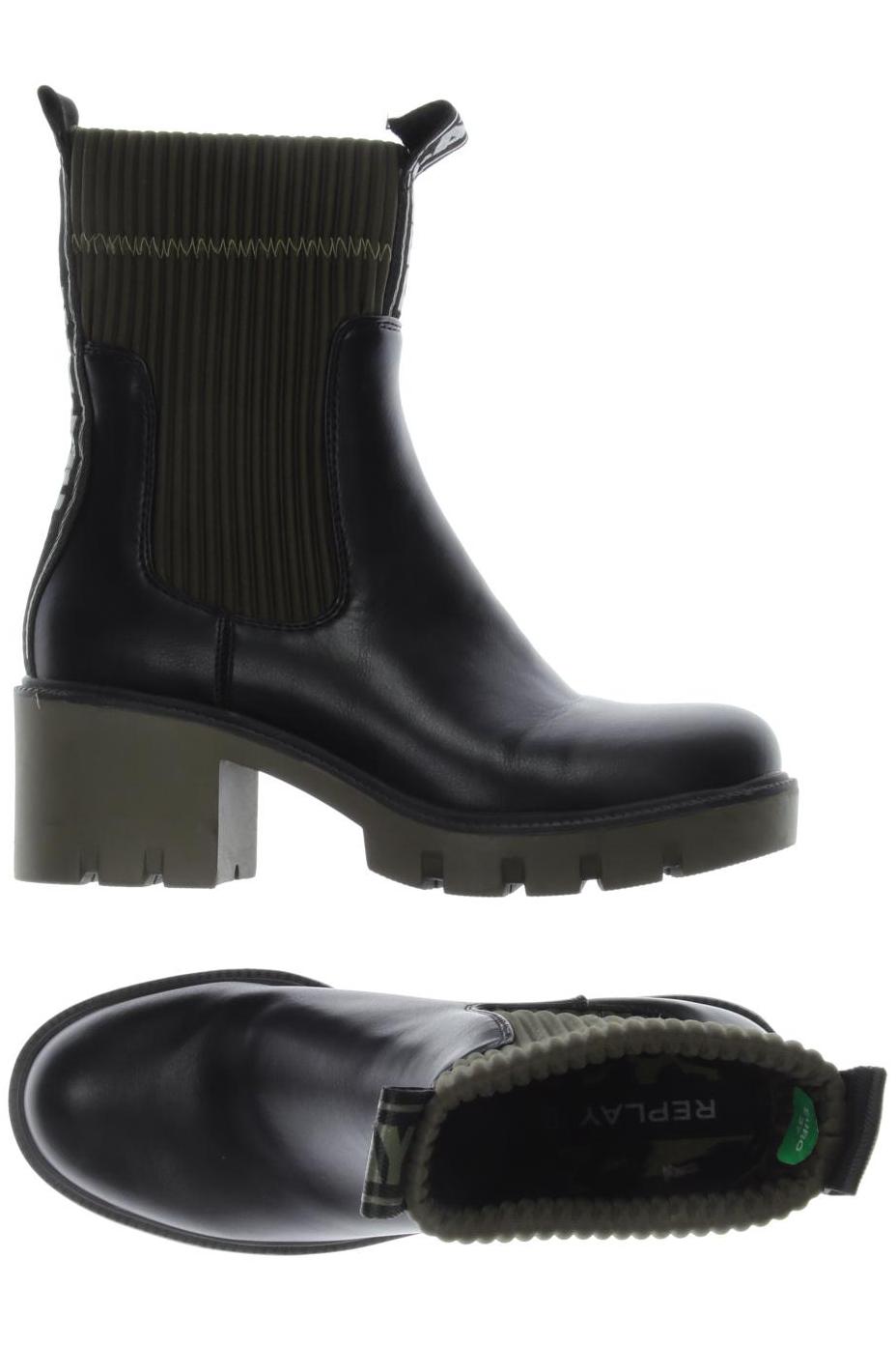 

Replay Damen Stiefelette, schwarz, Gr. 37