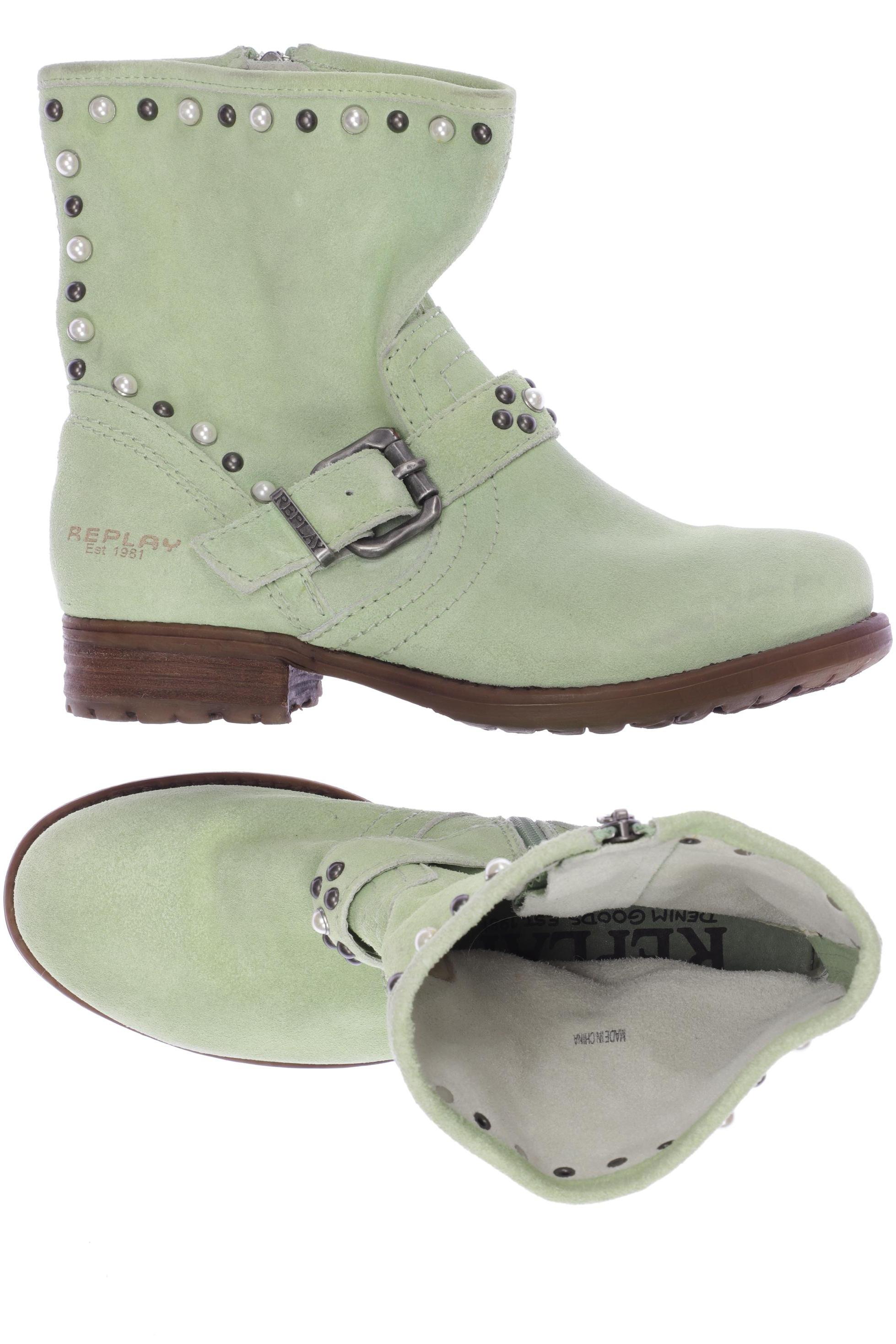 

Replay Damen Stiefelette, hellgrün, Gr. 39