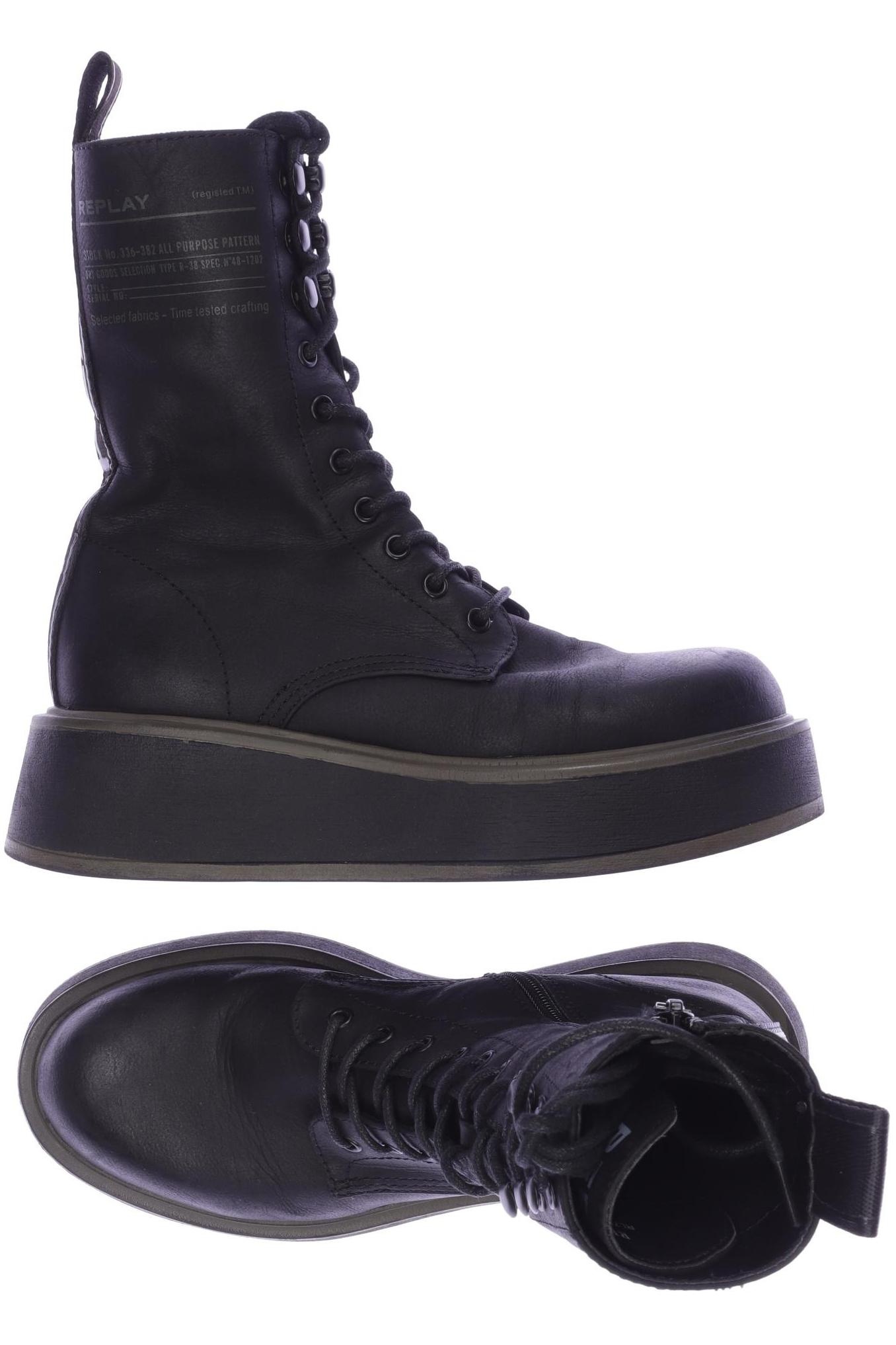 

Replay Damen Stiefelette, schwarz, Gr. 37