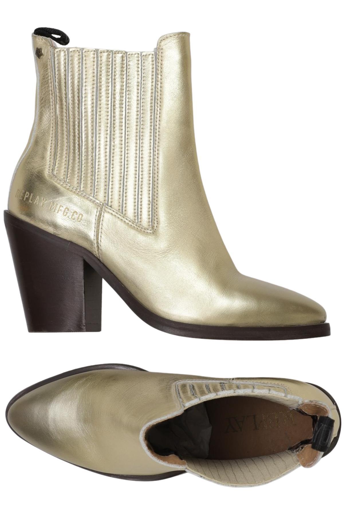 

Replay Damen Stiefelette, gold, Gr. 37
