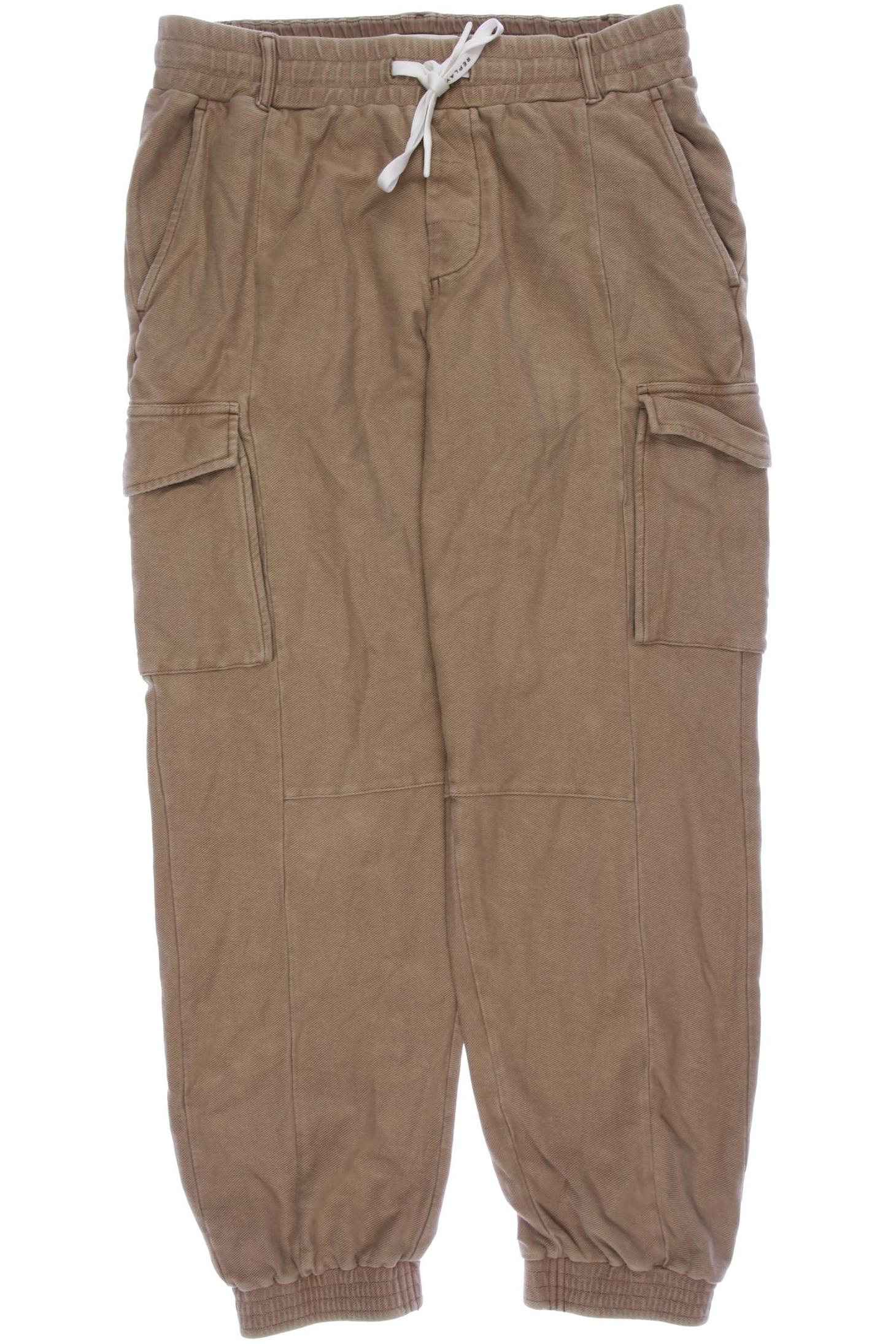 

Replay Damen Stoffhose, beige, Gr. 0