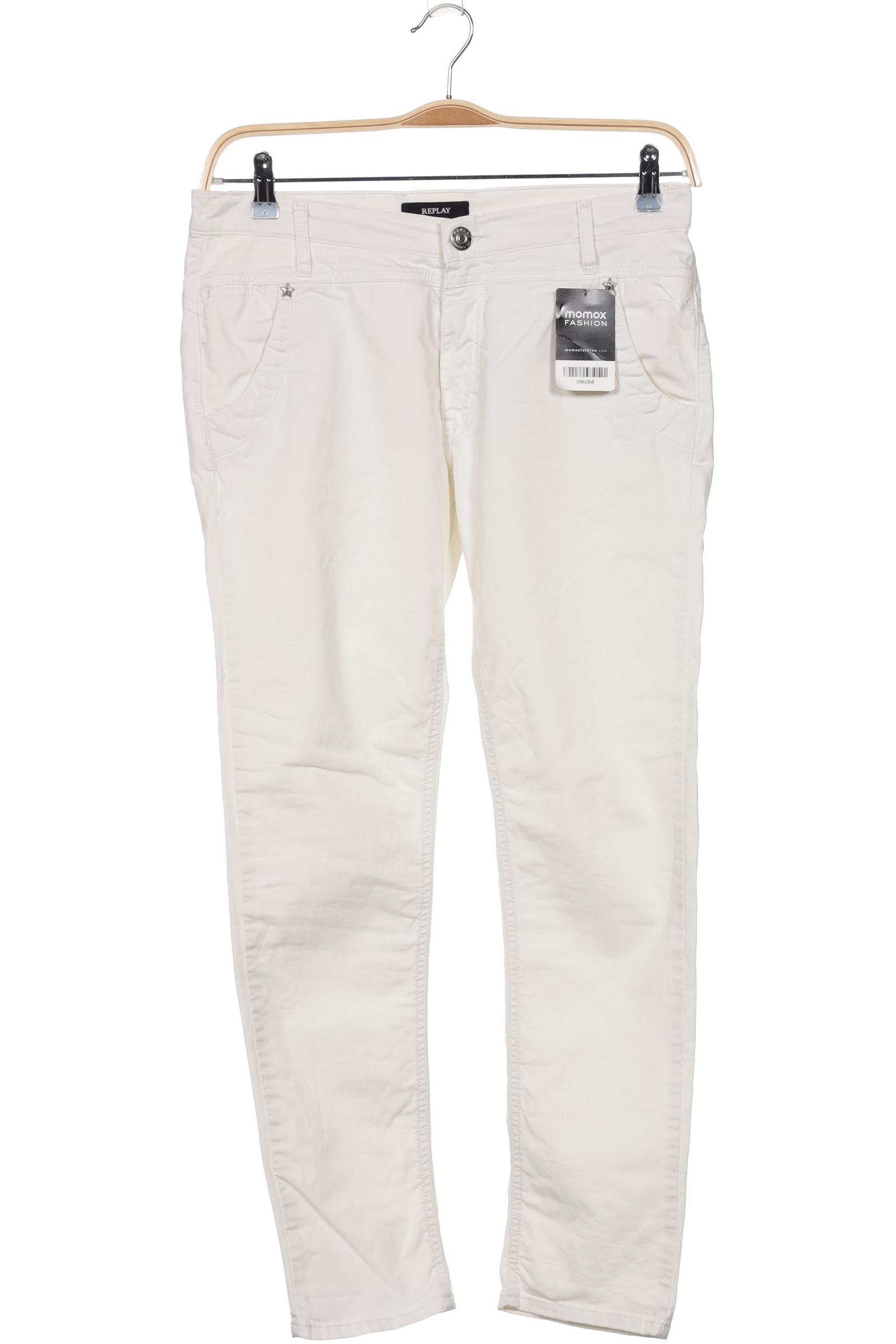

Replay Damen Stoffhose, weiß