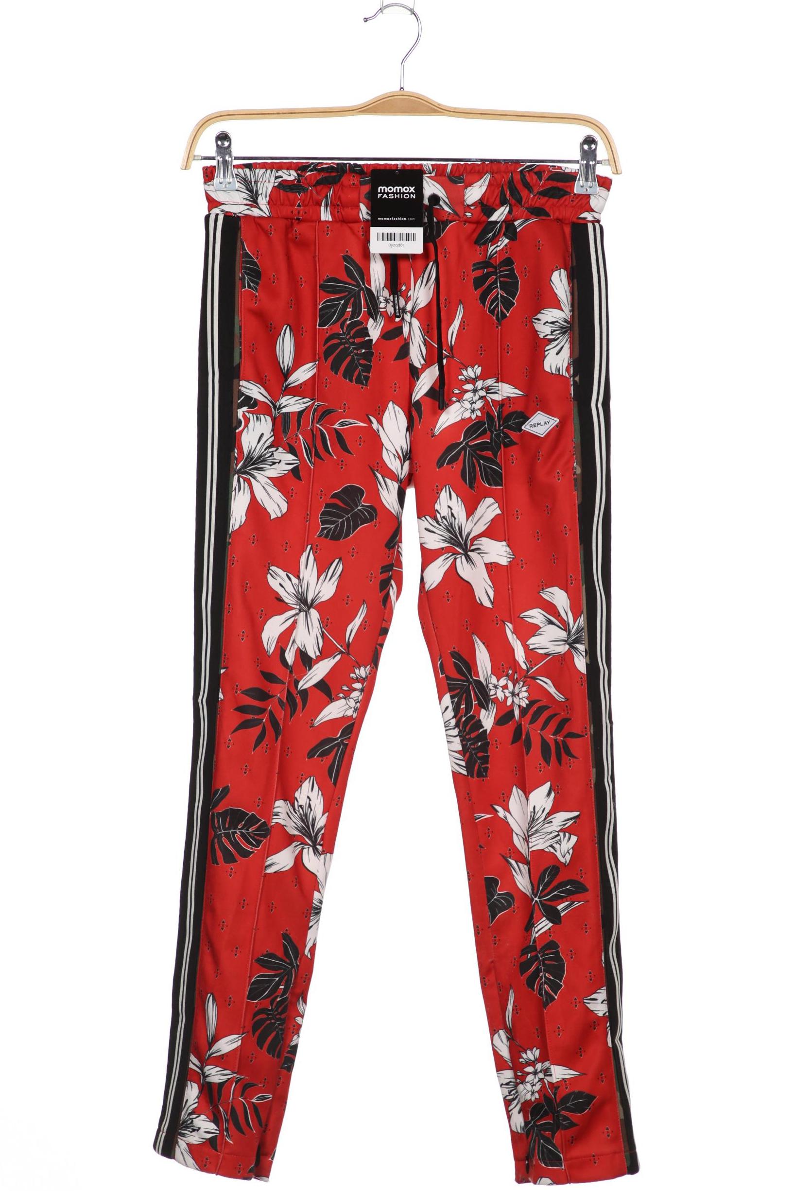 

Replay Damen Stoffhose, rot, Gr. 0