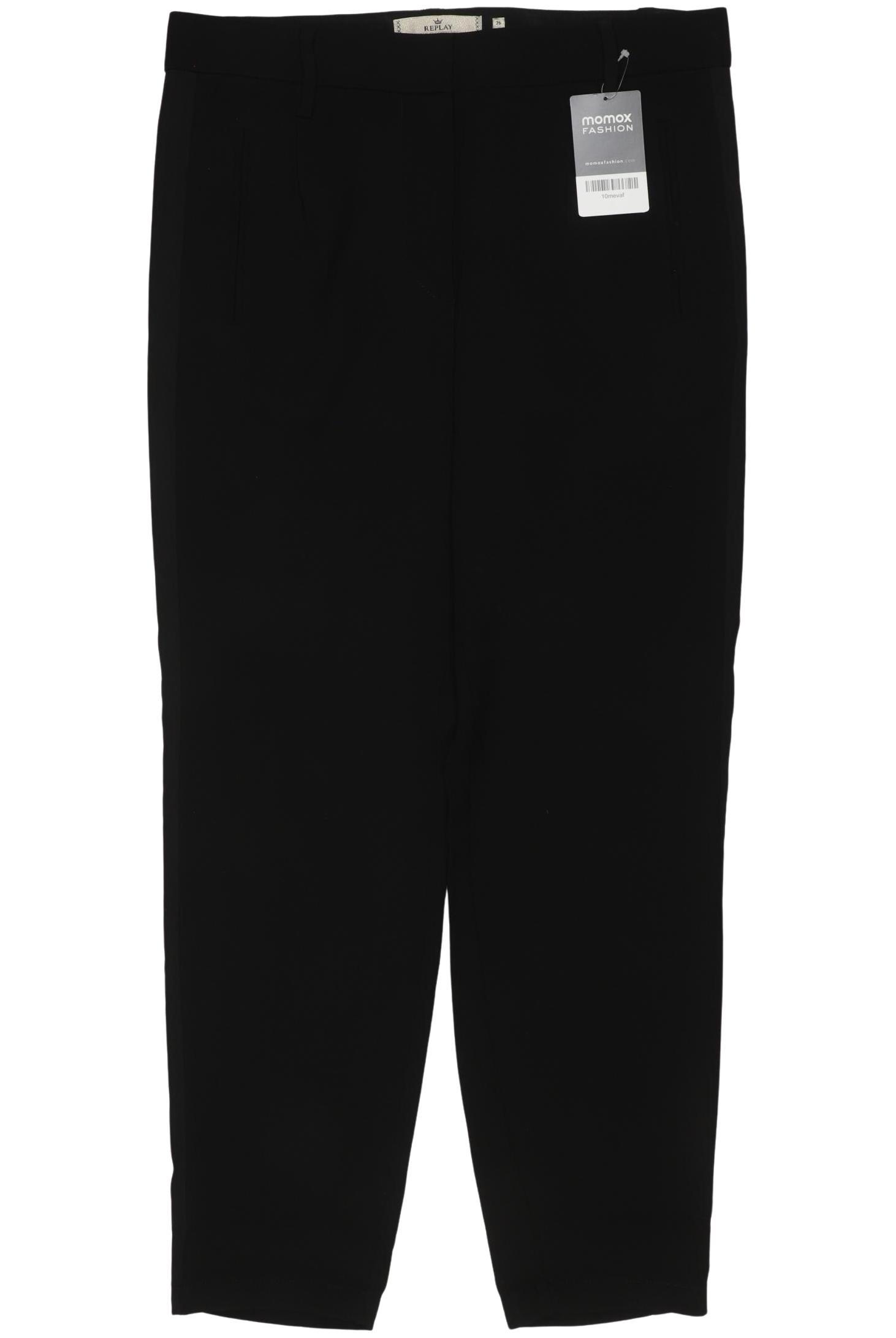 

Replay Damen Stoffhose, schwarz, Gr. 26