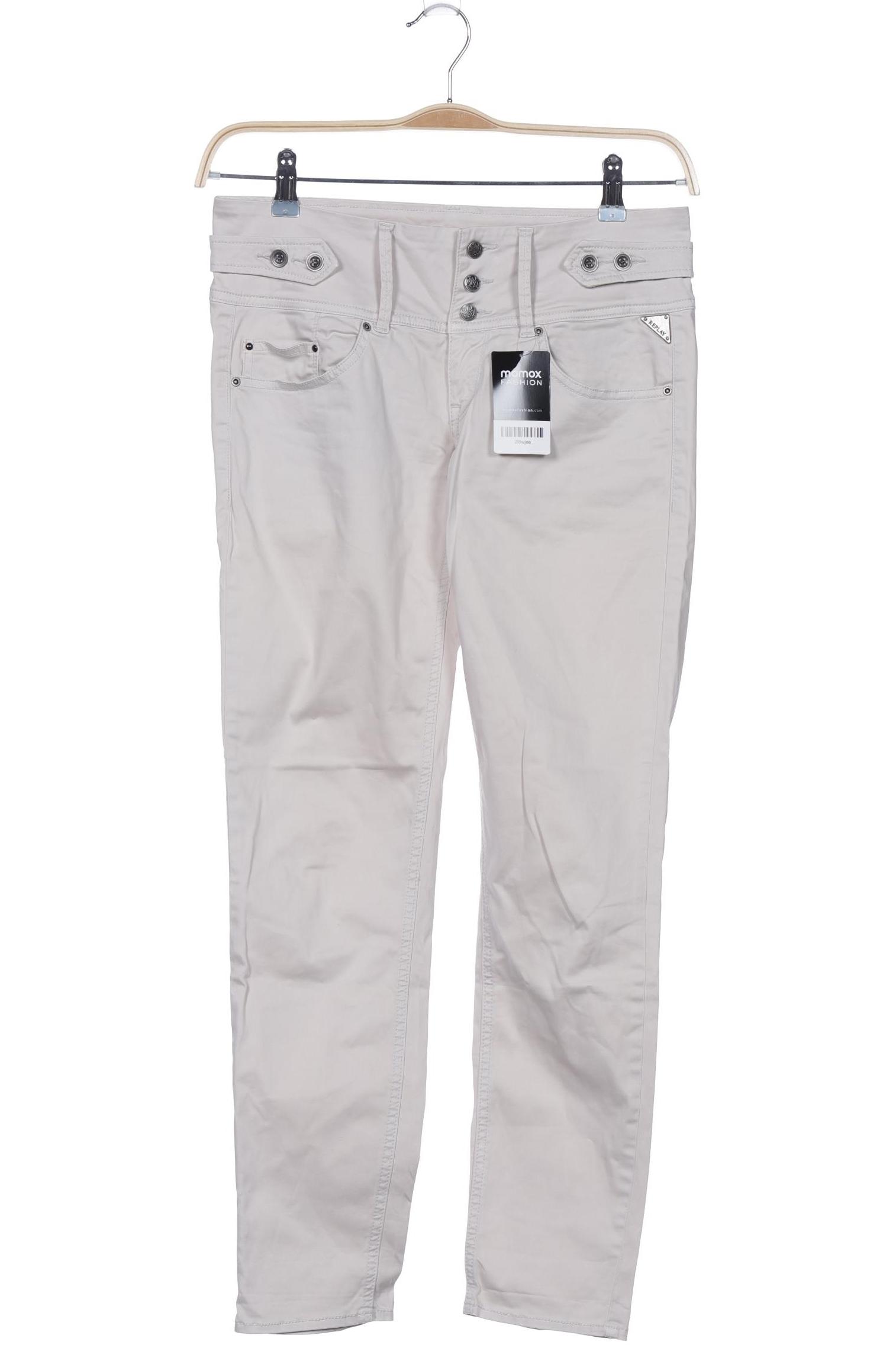 

Replay Damen Stoffhose, cremeweiß, Gr. 28