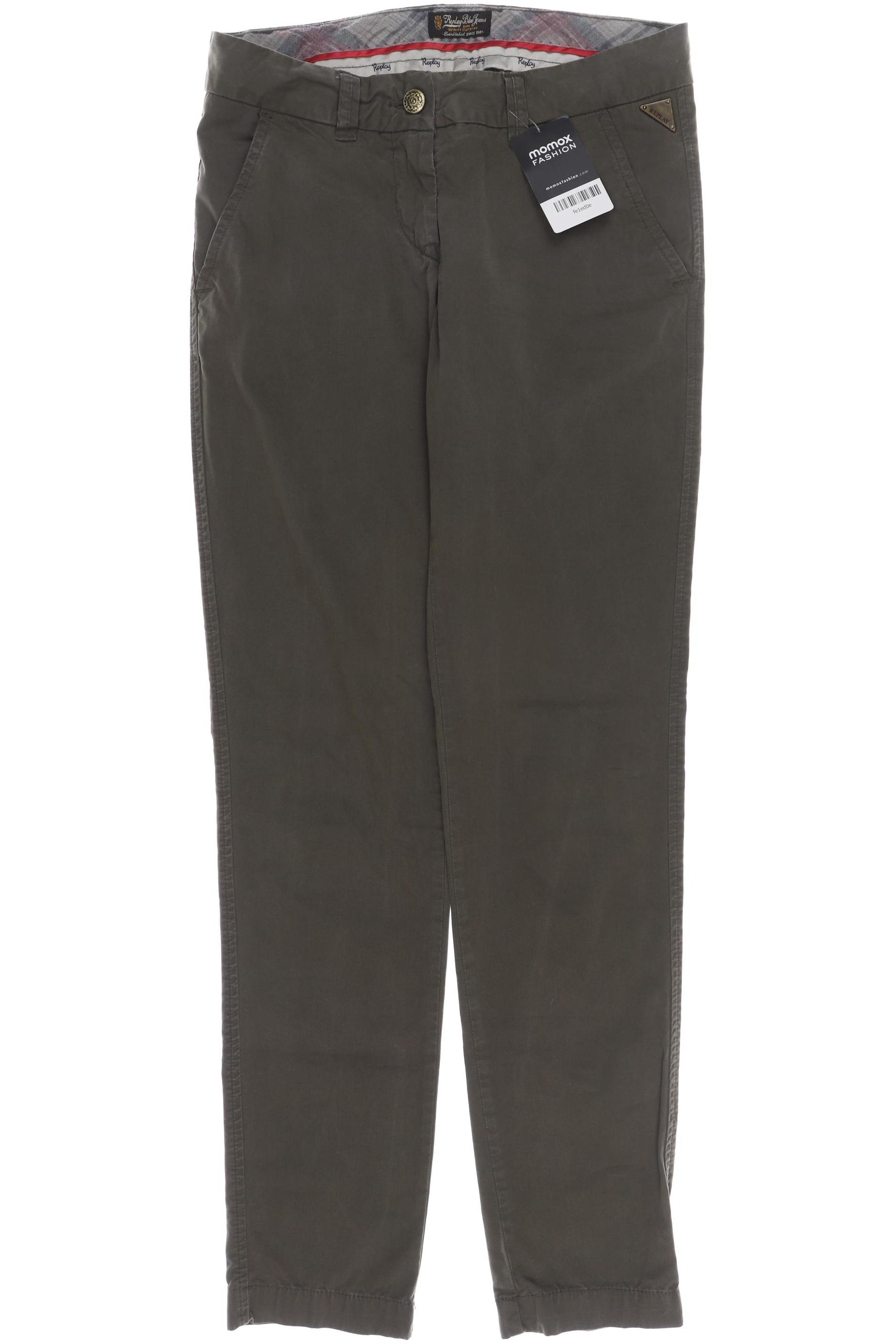 

Replay Damen Stoffhose, grün, Gr. 27