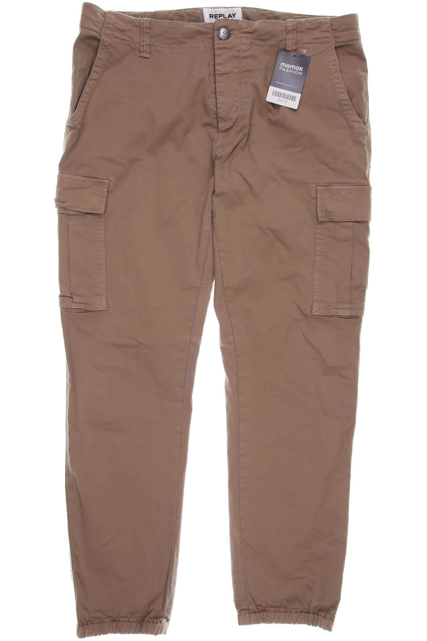 

Replay Damen Stoffhose, beige, Gr. 42