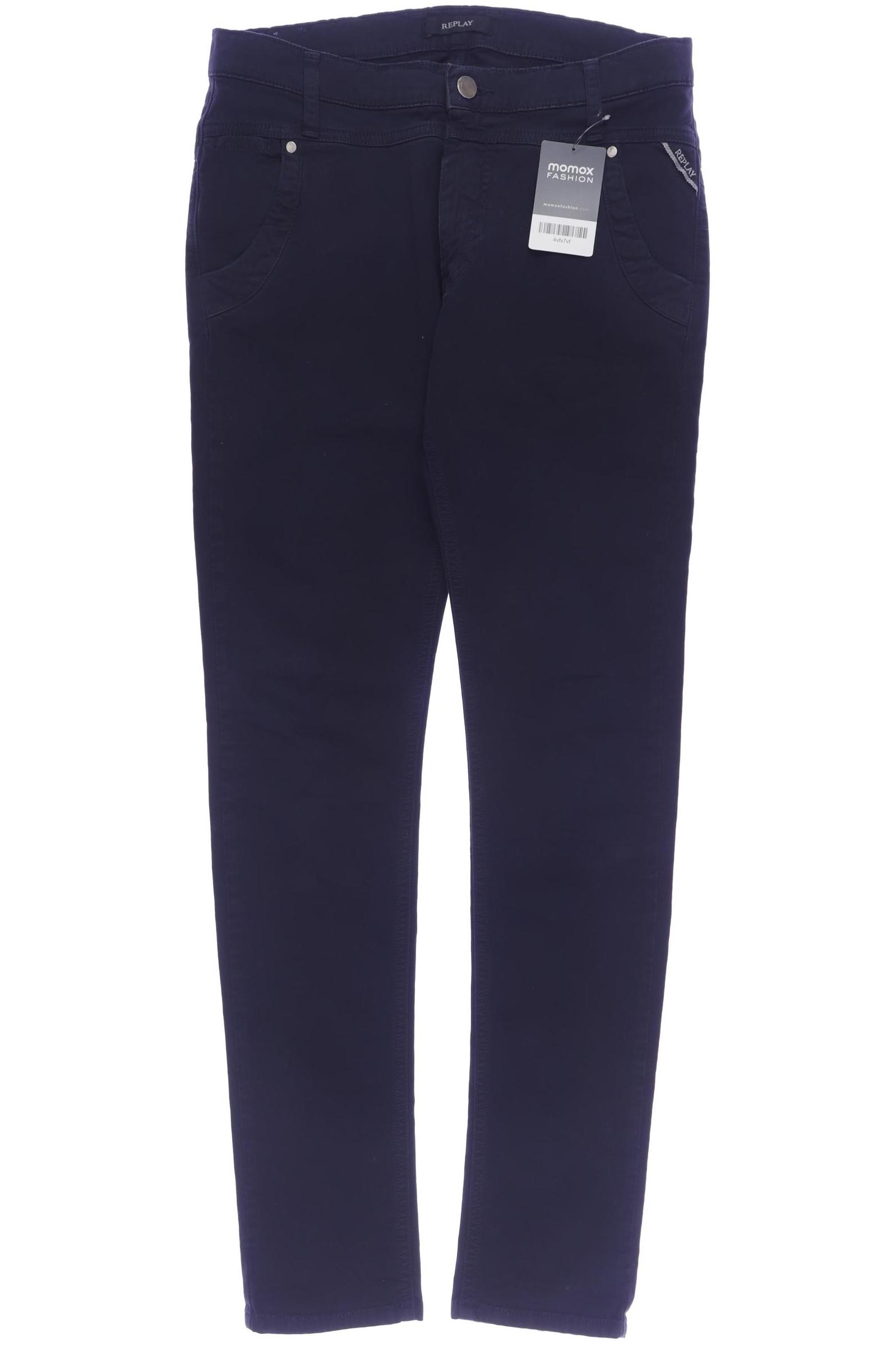 

Replay Damen Stoffhose, marineblau, Gr. 26