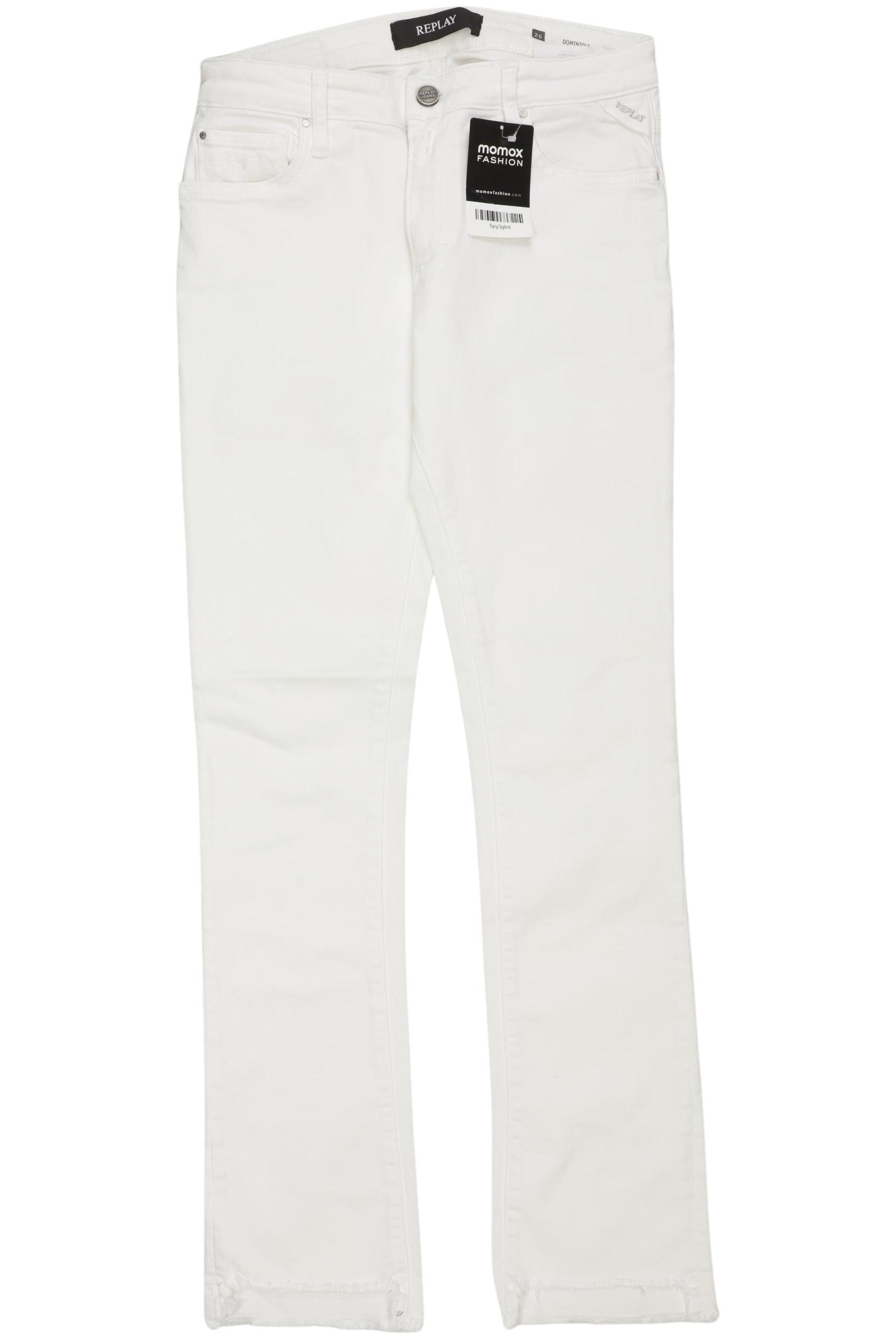 

Replay Damen Stoffhose, weiß, Gr. 26