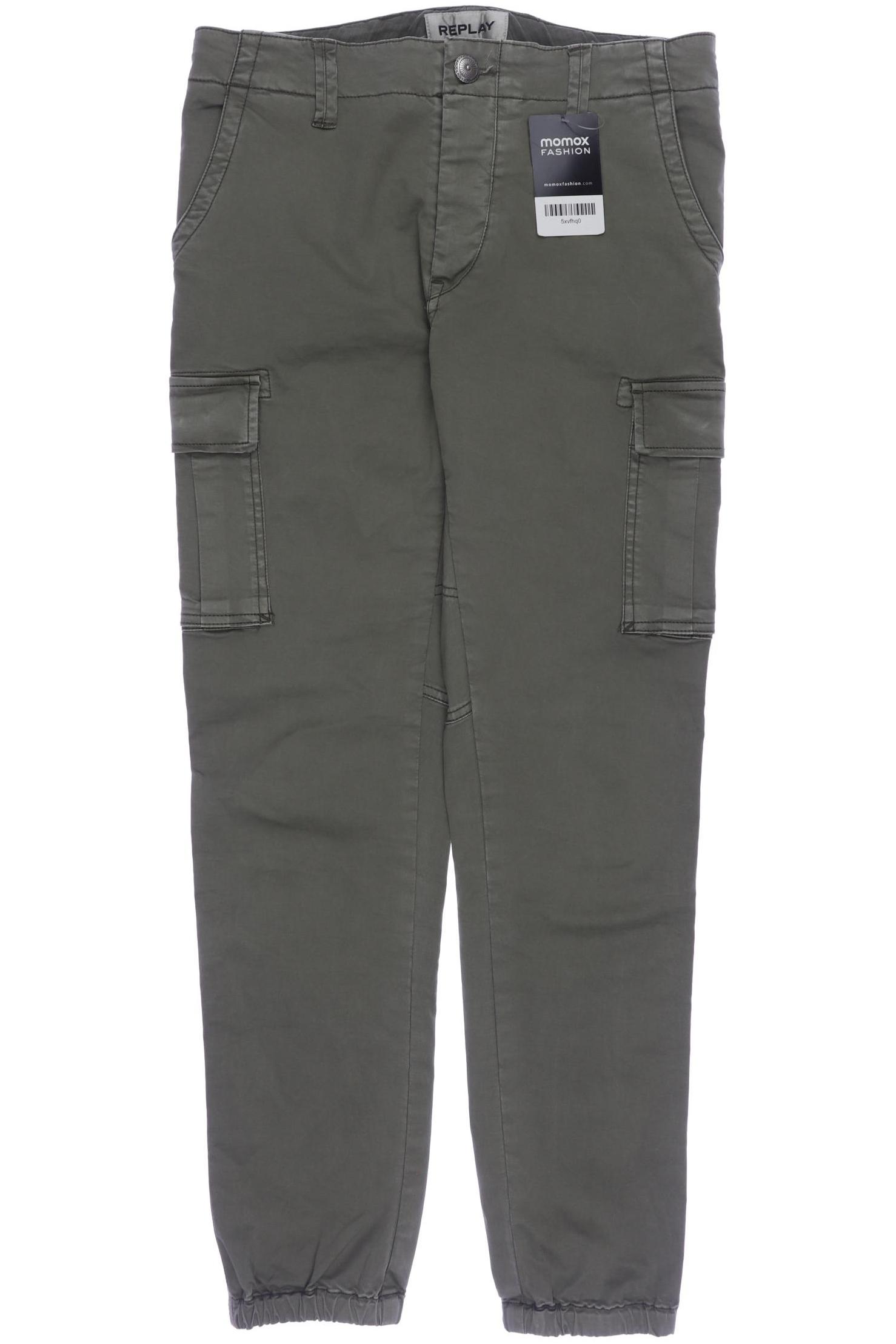 

Replay Damen Stoffhose, grün, Gr. 25
