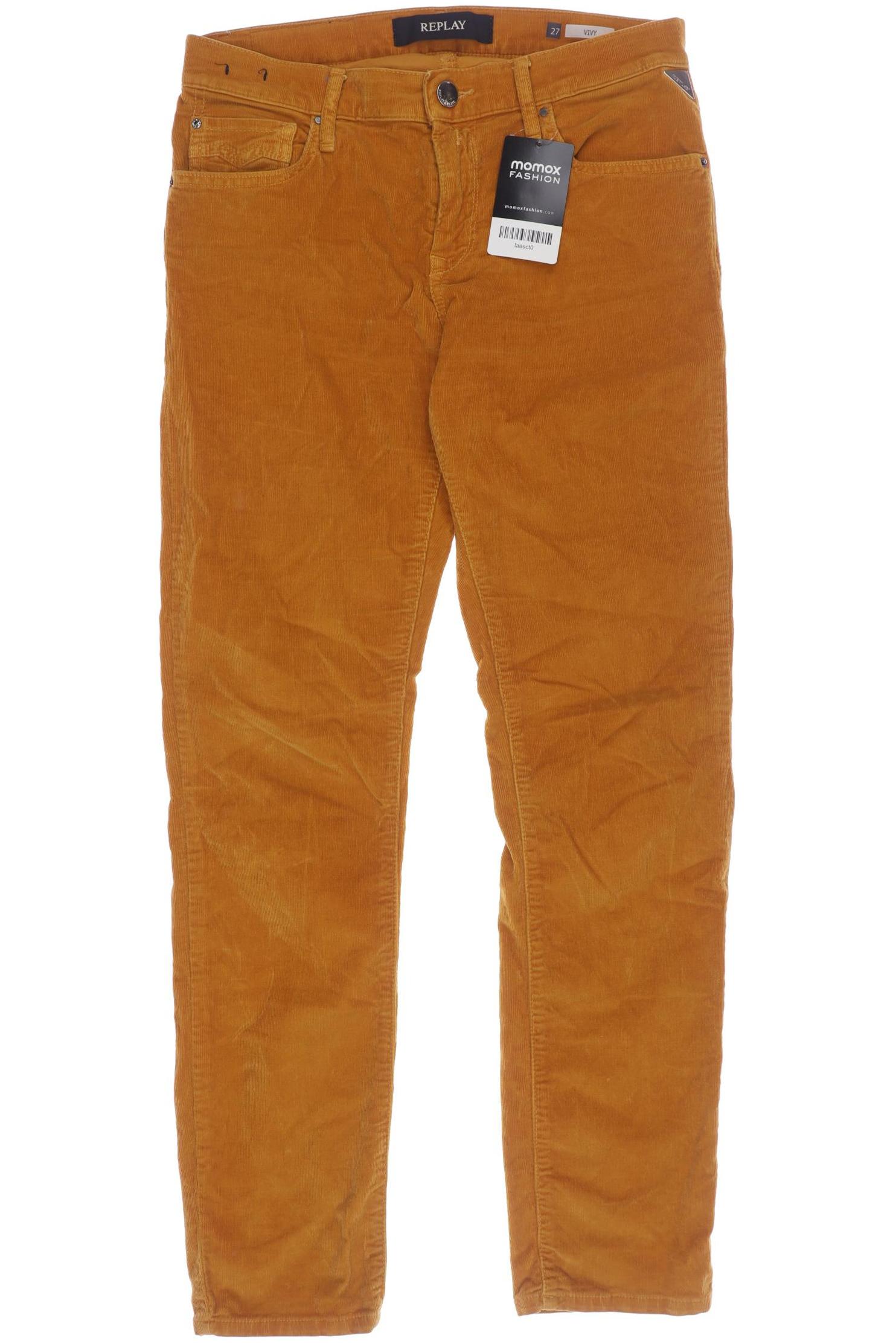 

Replay Damen Stoffhose, orange, Gr. 27