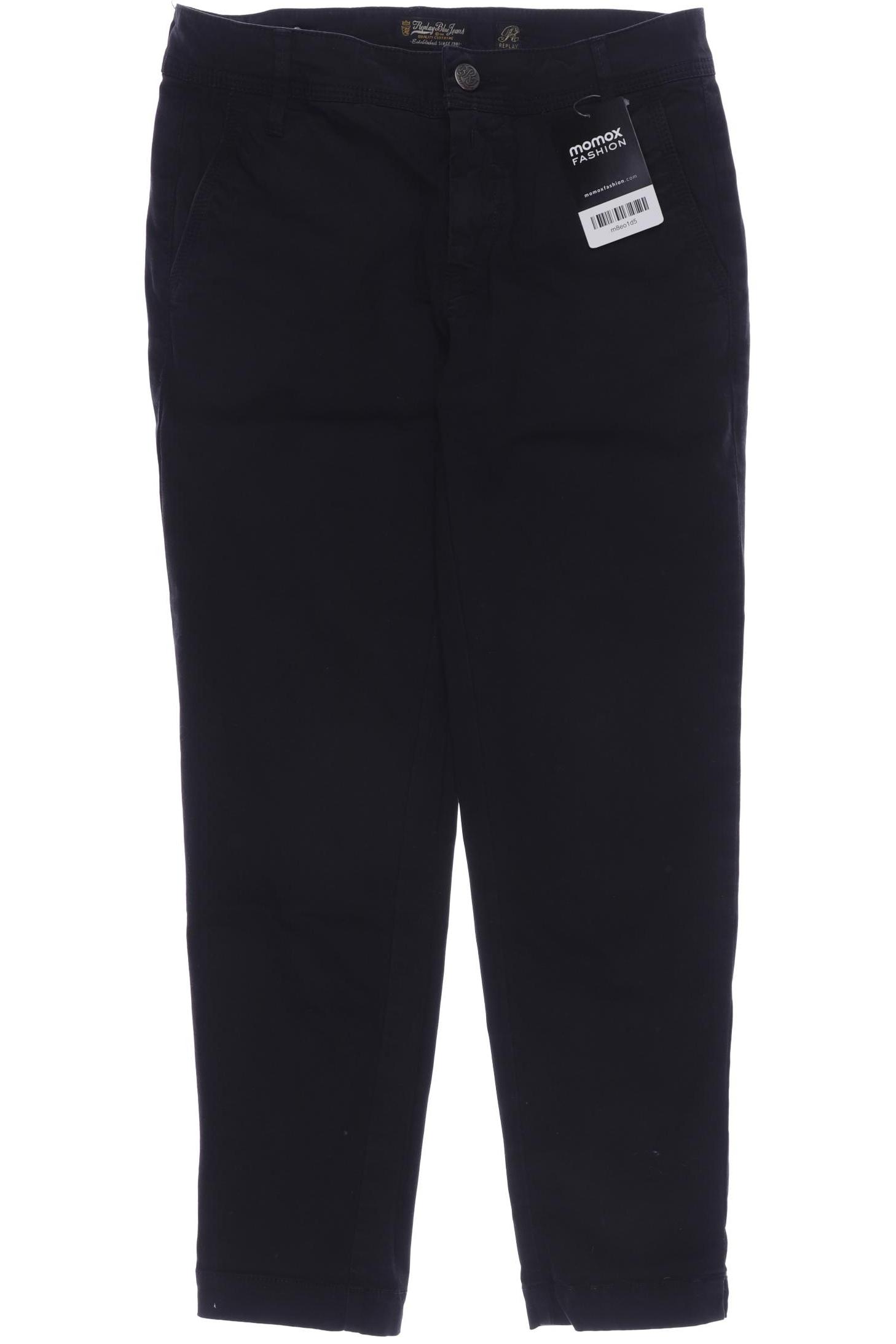 

Replay Damen Stoffhose, schwarz, Gr. 26