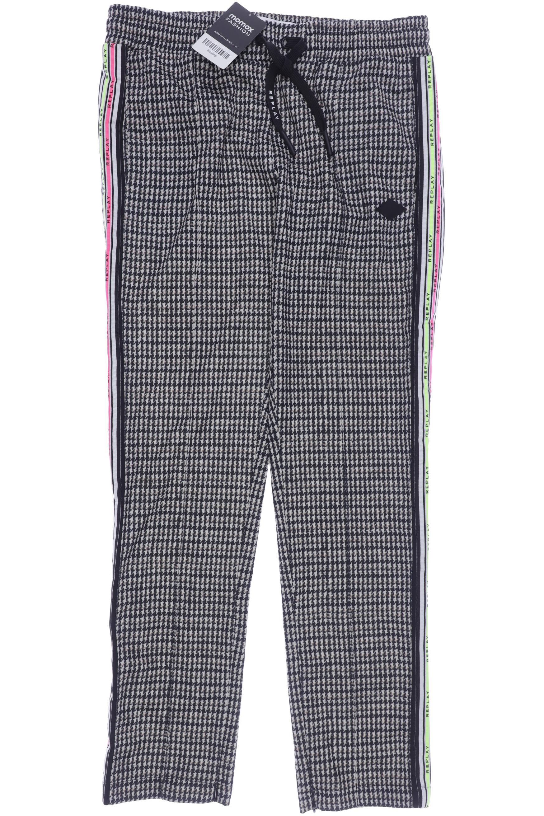 

Replay Damen Stoffhose, schwarz, Gr. 0