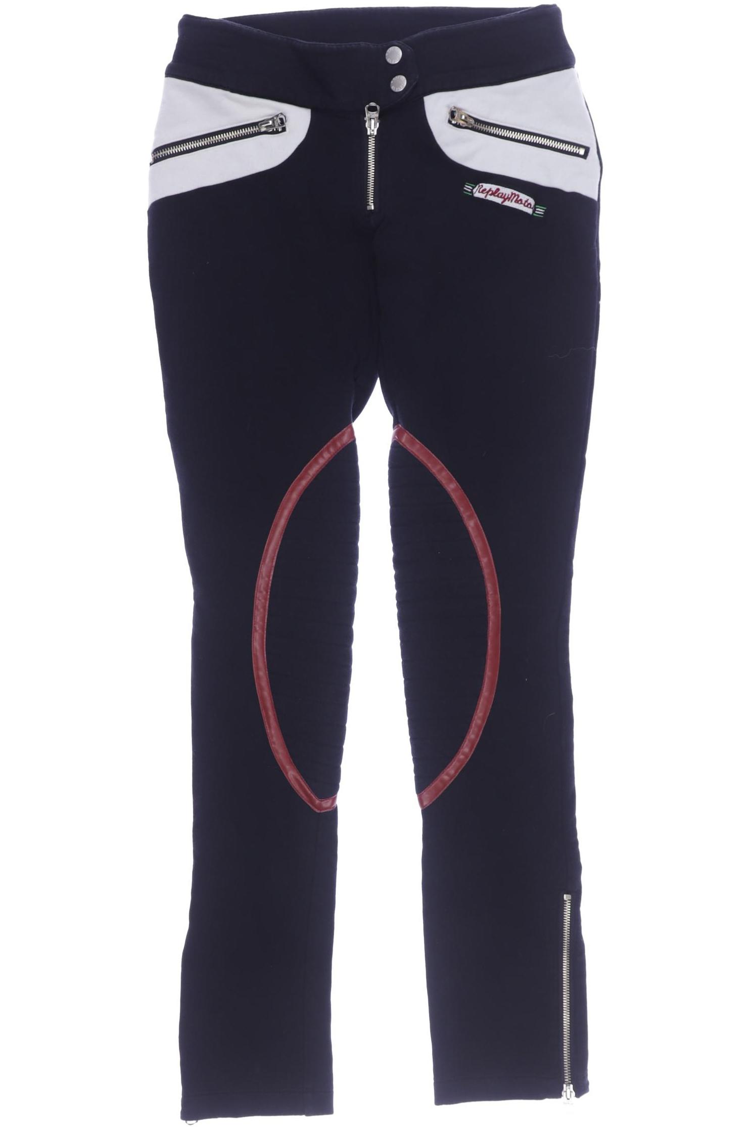 

Replay Damen Stoffhose, schwarz, Gr. 0
