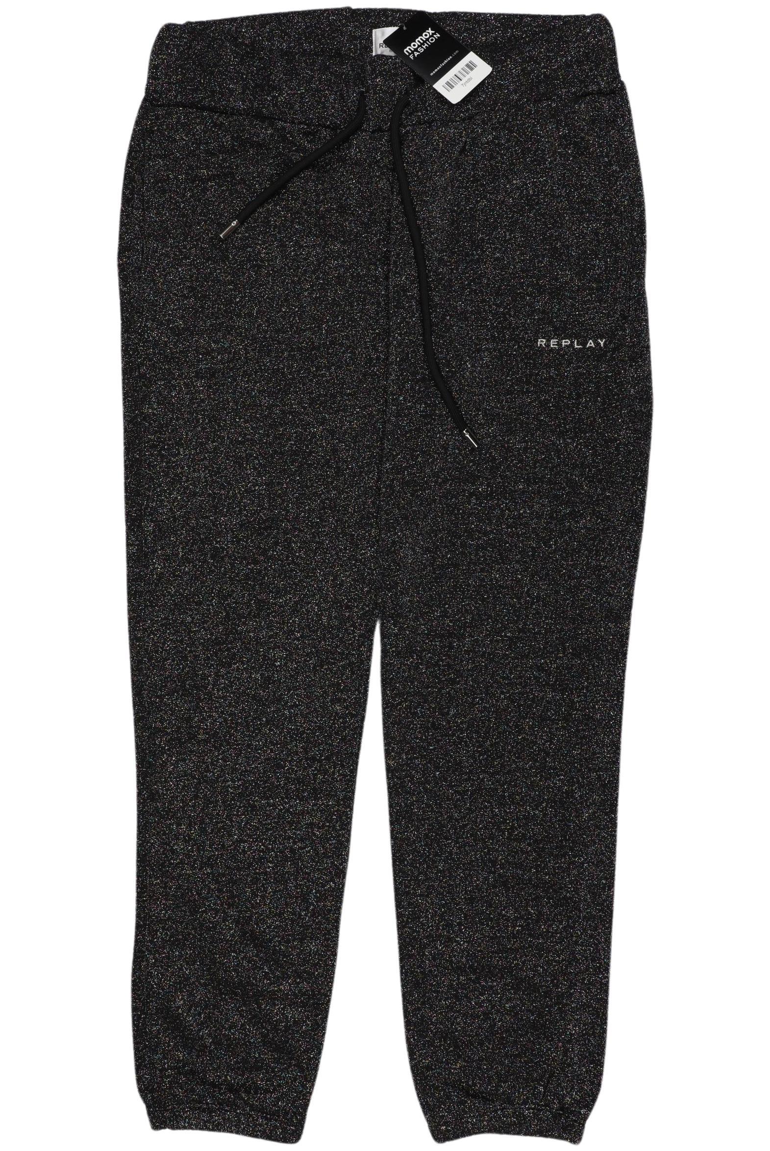 

Replay Damen Stoffhose, schwarz, Gr. 0