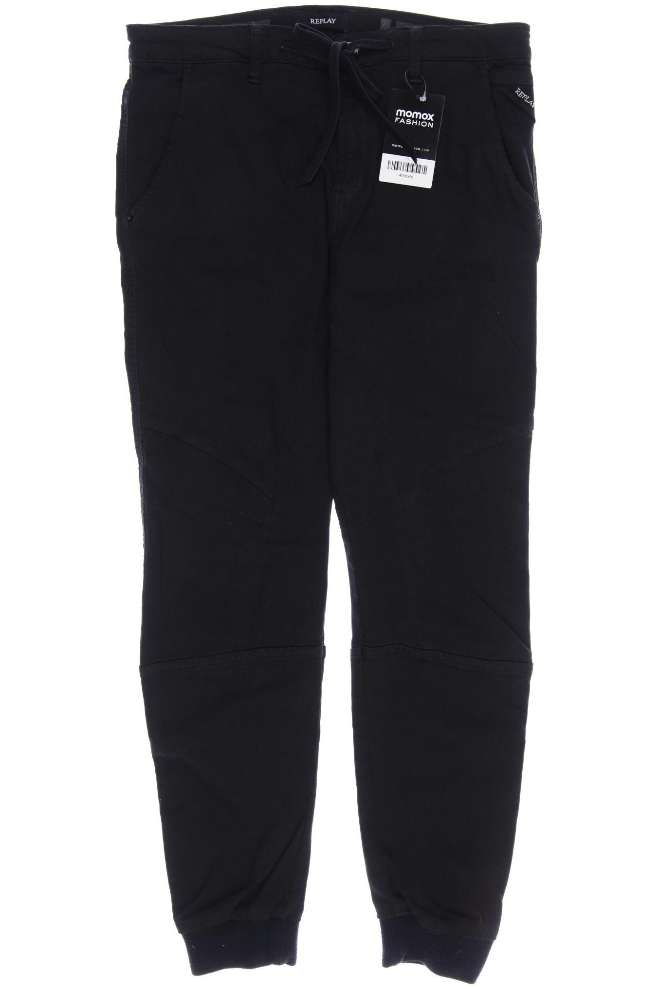 

Replay Damen Stoffhose, schwarz, Gr. 38
