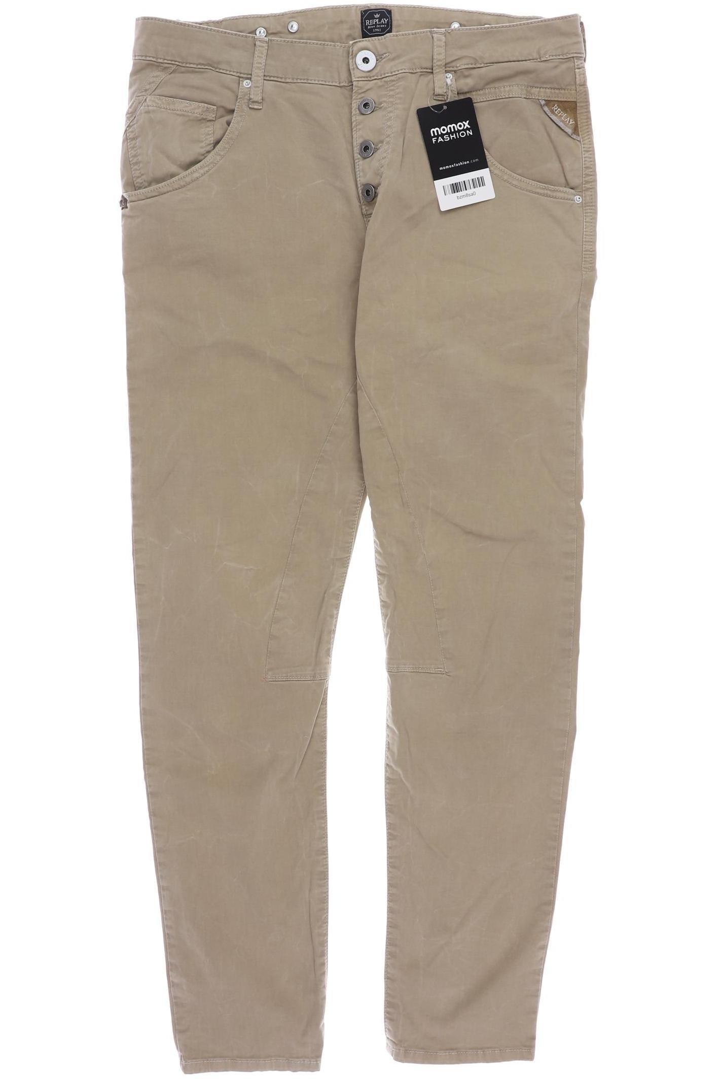

Replay Damen Stoffhose, beige