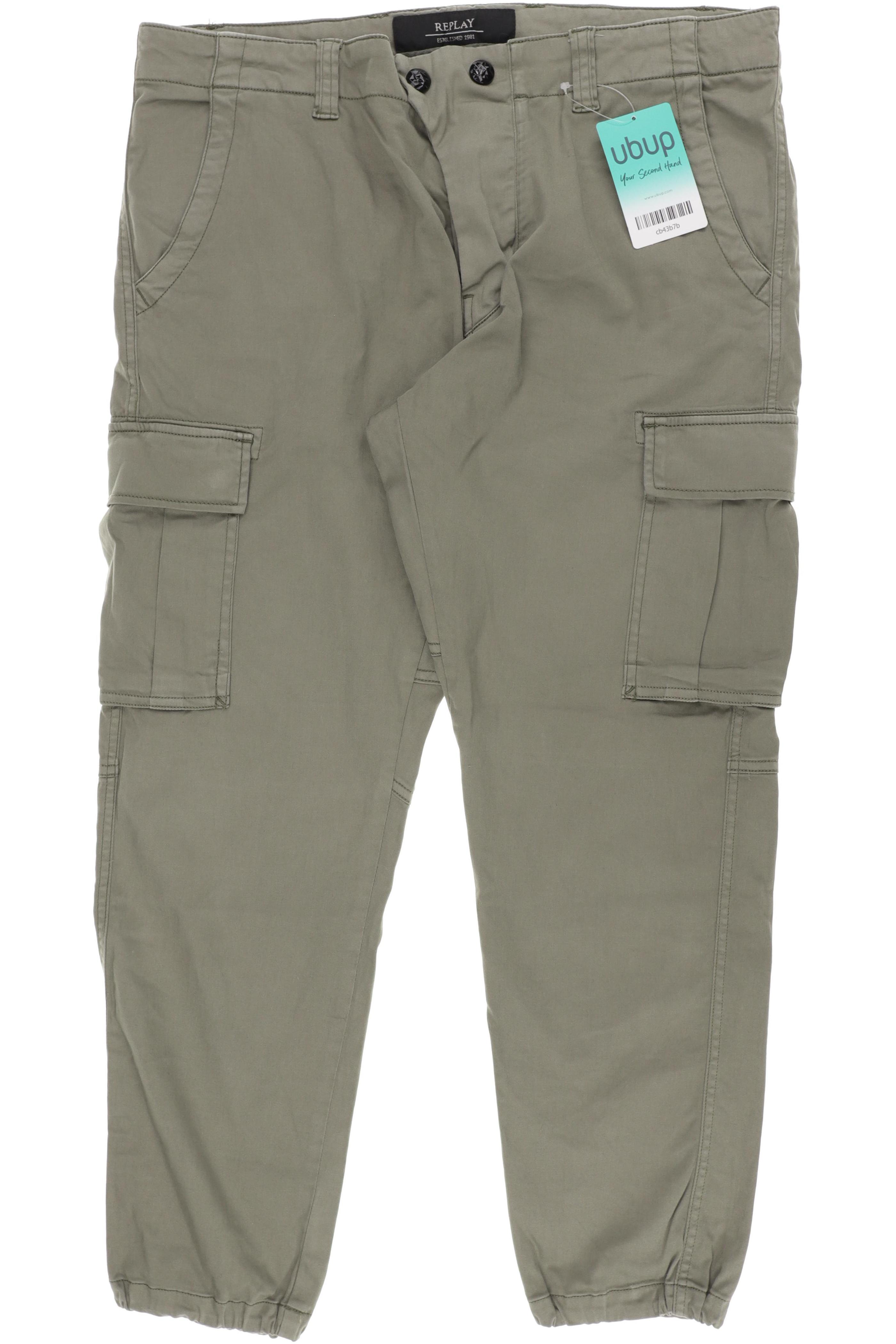 

Replay Damen Stoffhose, grün, Gr. 28