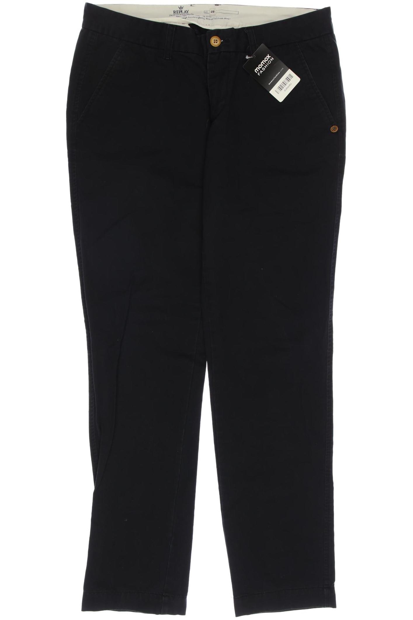 

Replay Damen Stoffhose, marineblau, Gr. 28