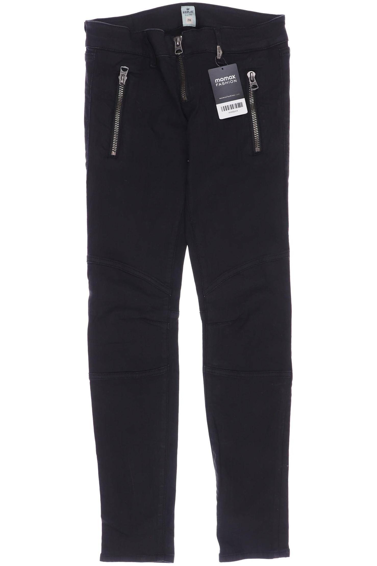 

Replay Damen Stoffhose, schwarz, Gr. 28