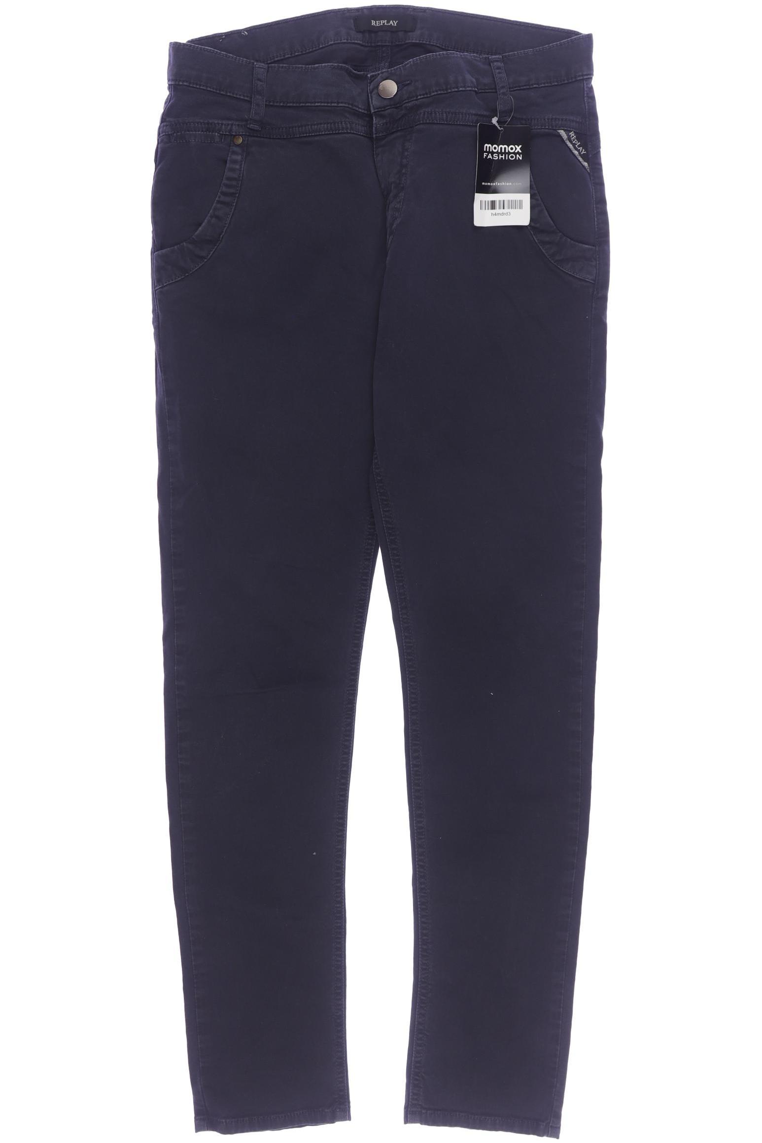 

Replay Damen Stoffhose, marineblau, Gr. 25