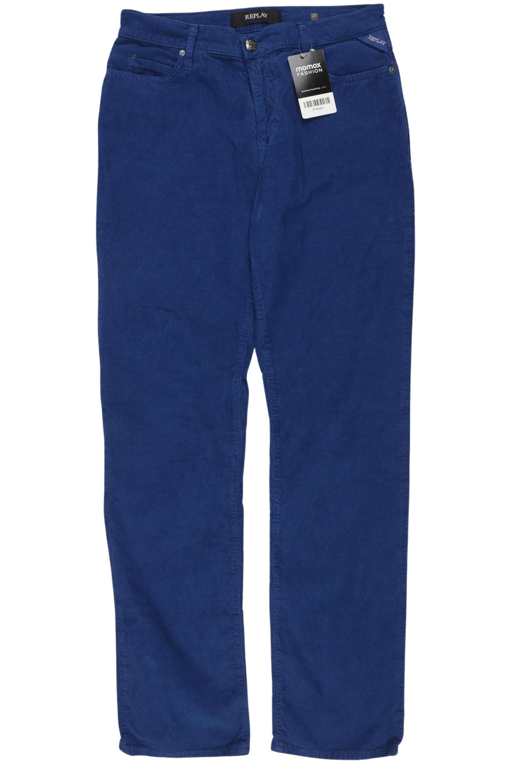 

Replay Damen Stoffhose, blau, Gr. 27