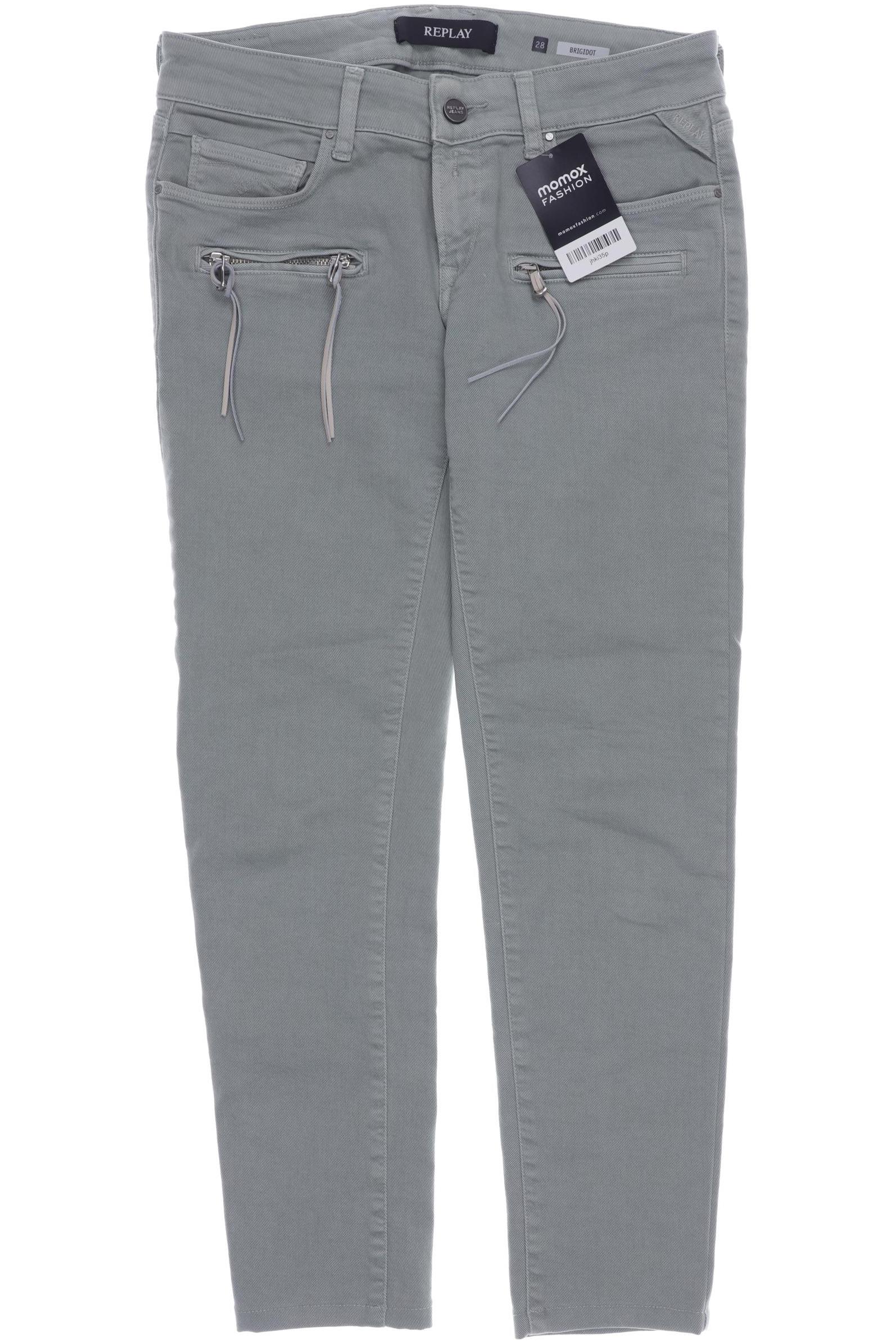 

Replay Damen Stoffhose, hellgrün