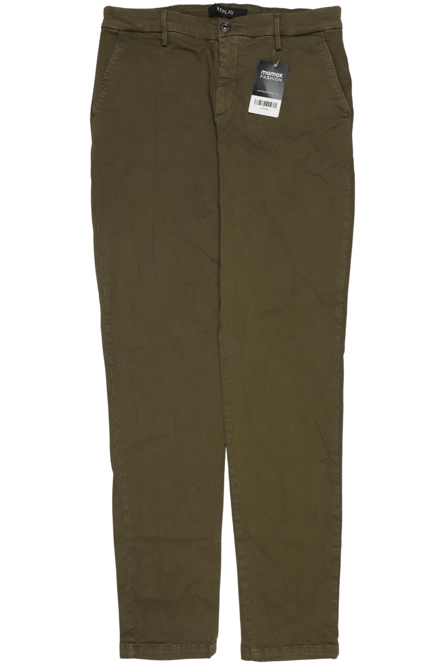 

Replay Damen Stoffhose, grün, Gr. 32