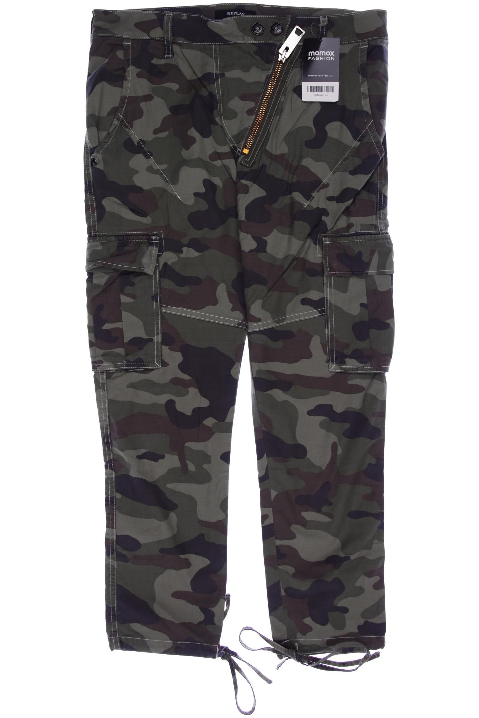 

Replay Damen Stoffhose, grün, Gr. 38