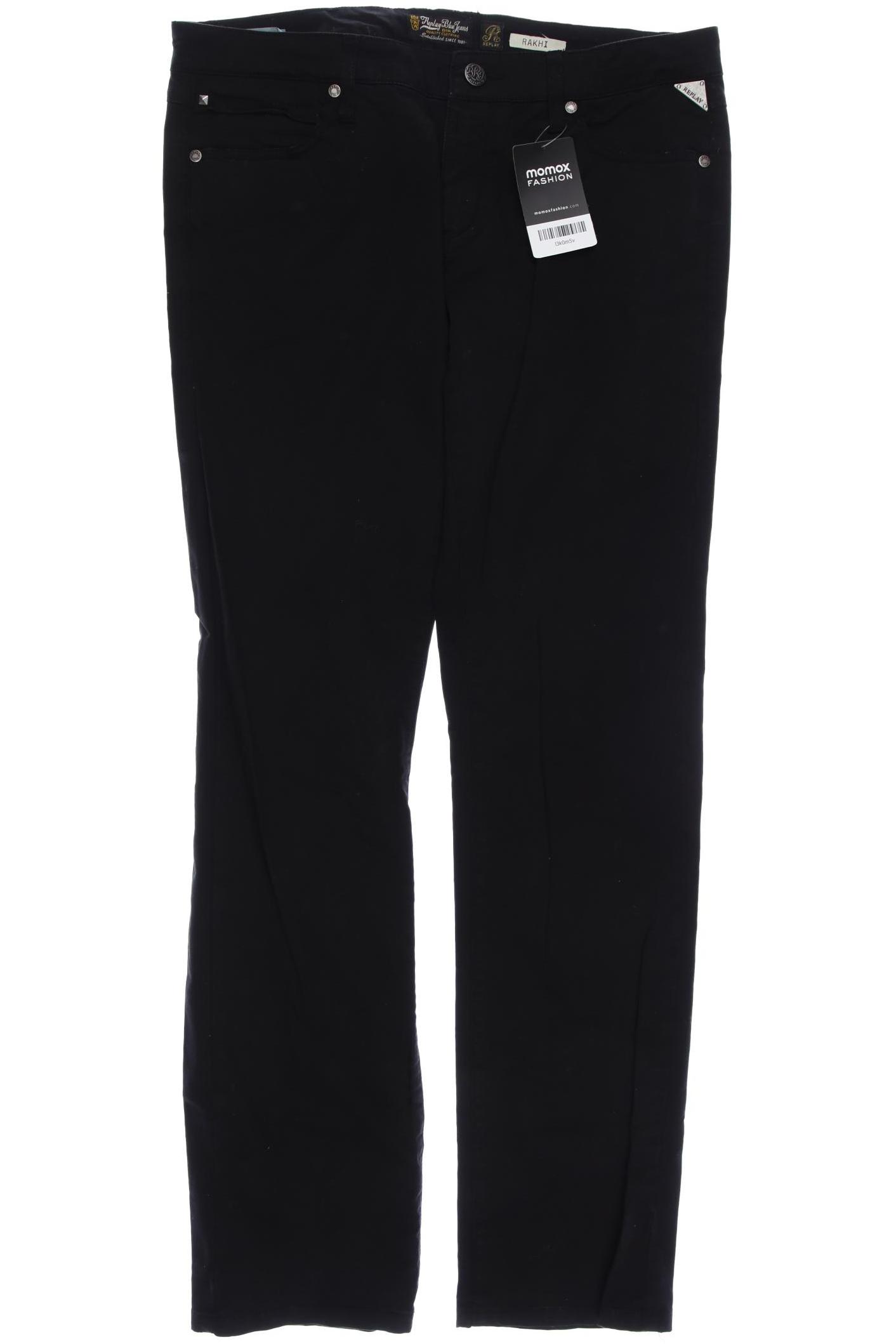 

Replay Damen Stoffhose, schwarz