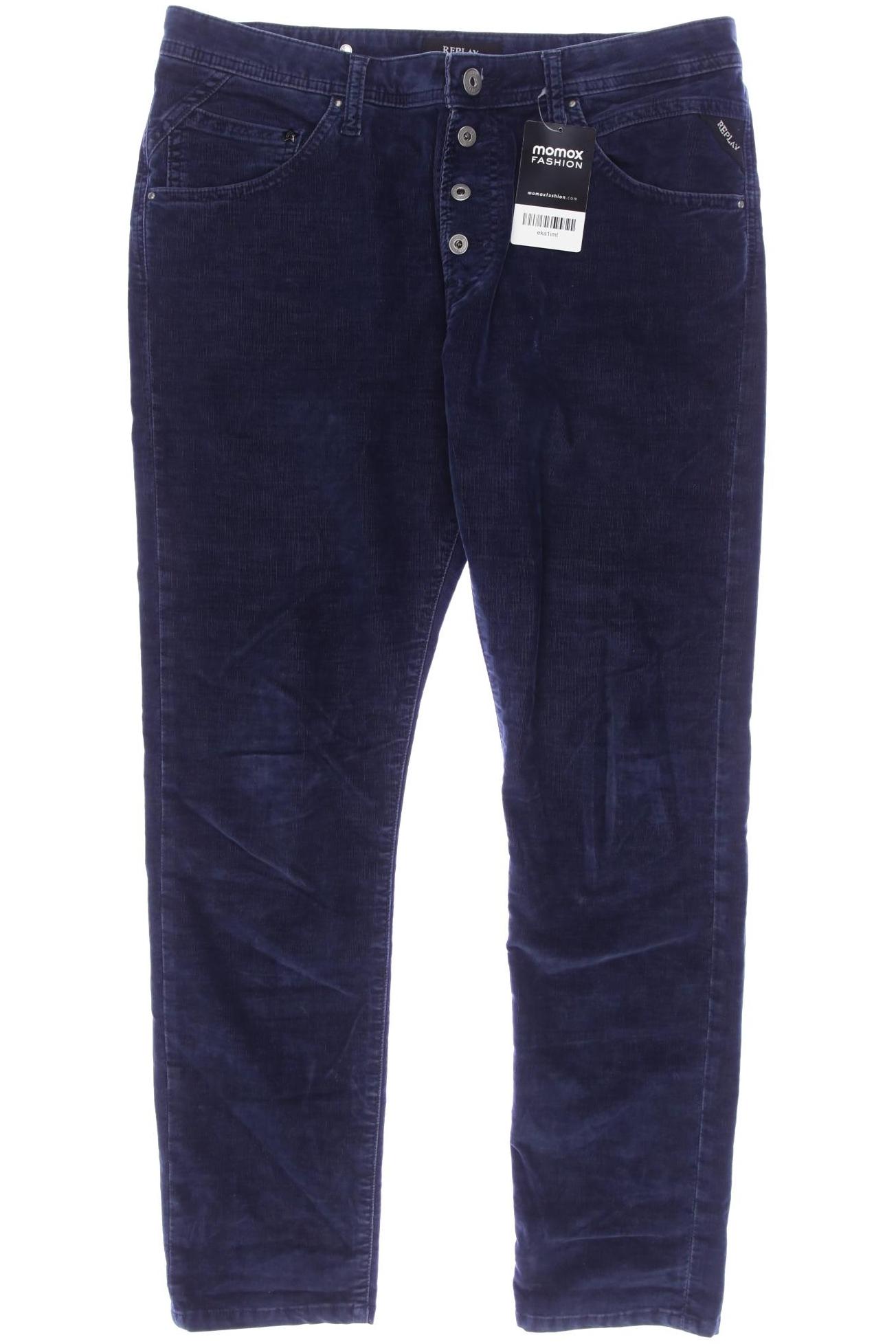 

Replay Damen Stoffhose, marineblau, Gr. 27
