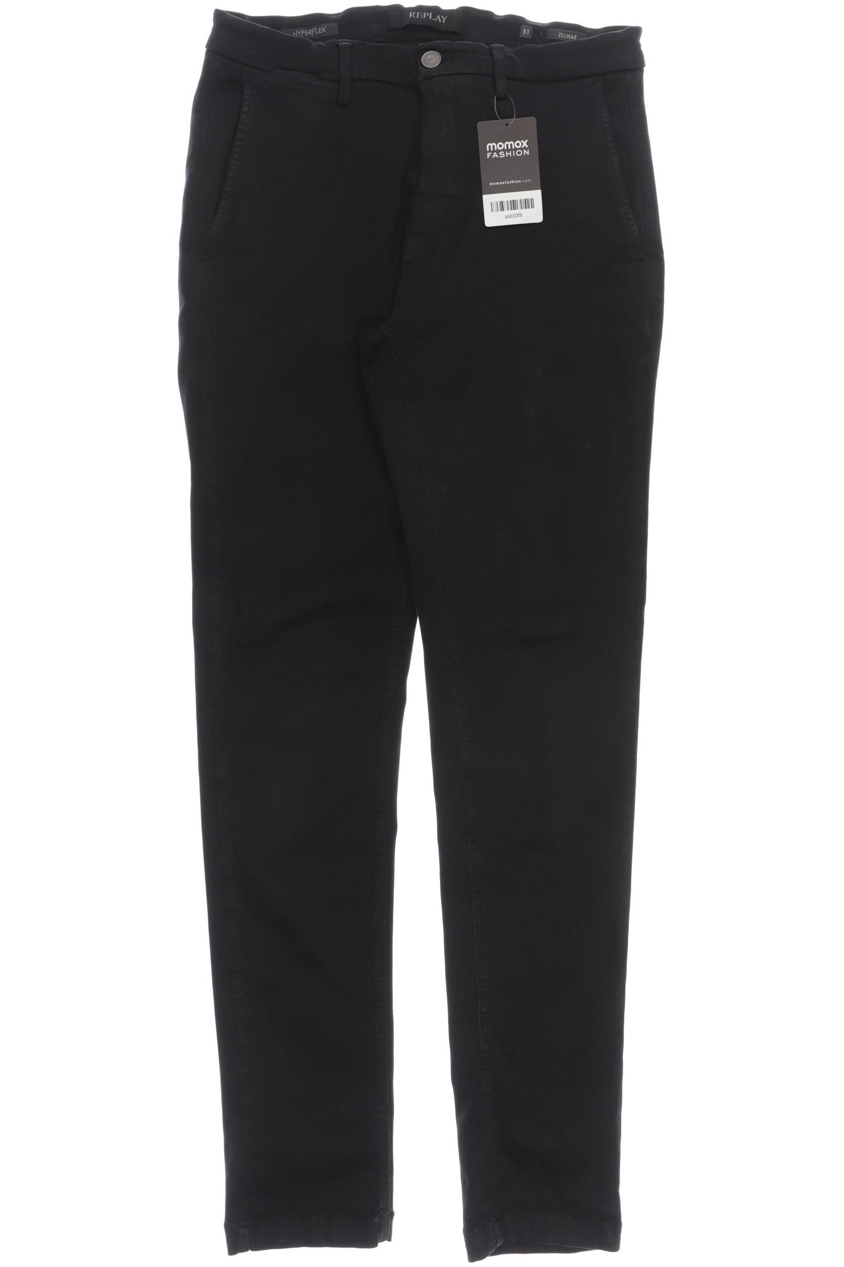 

Replay Damen Stoffhose, schwarz, Gr. 31