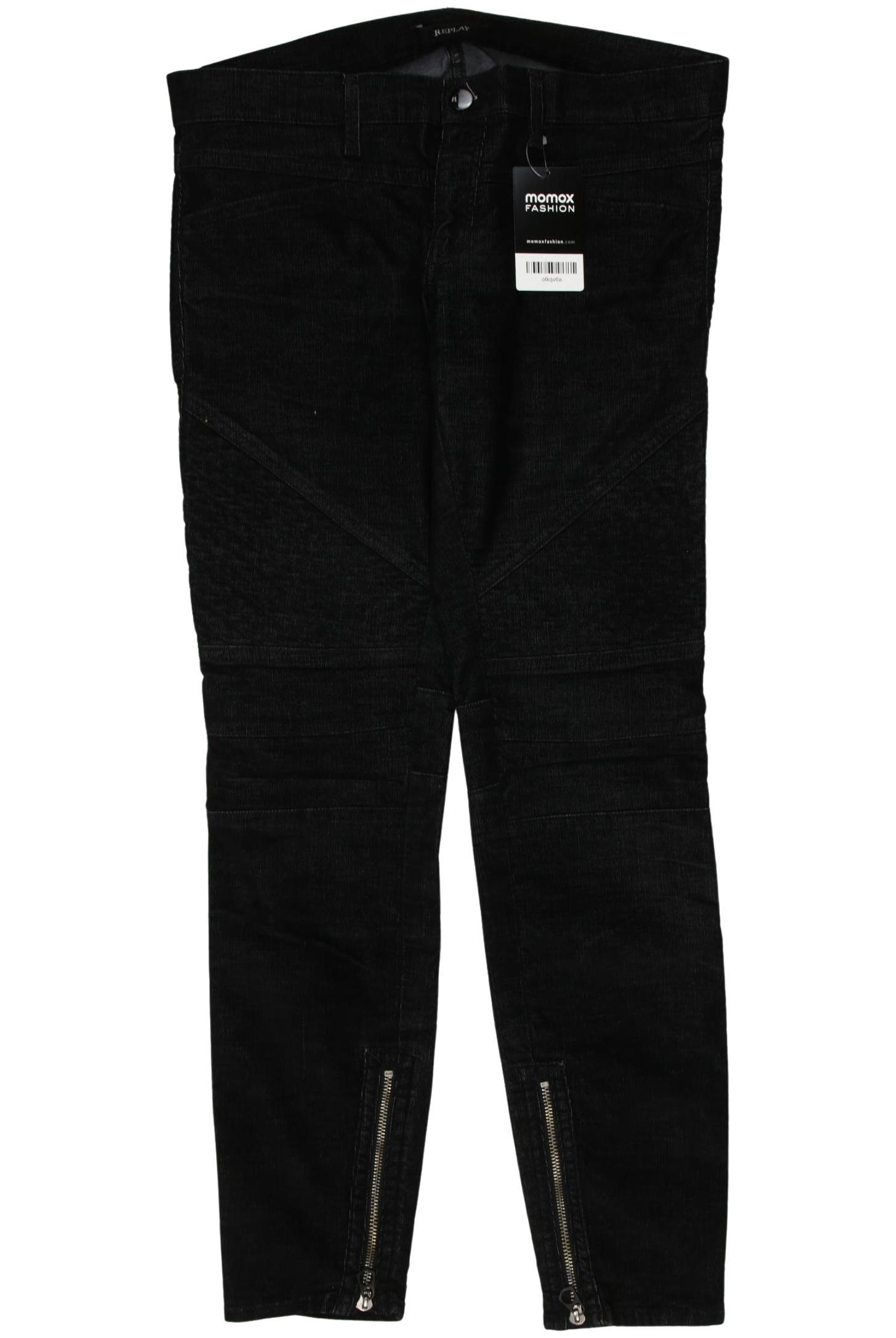 

Replay Damen Stoffhose, schwarz, Gr. 27