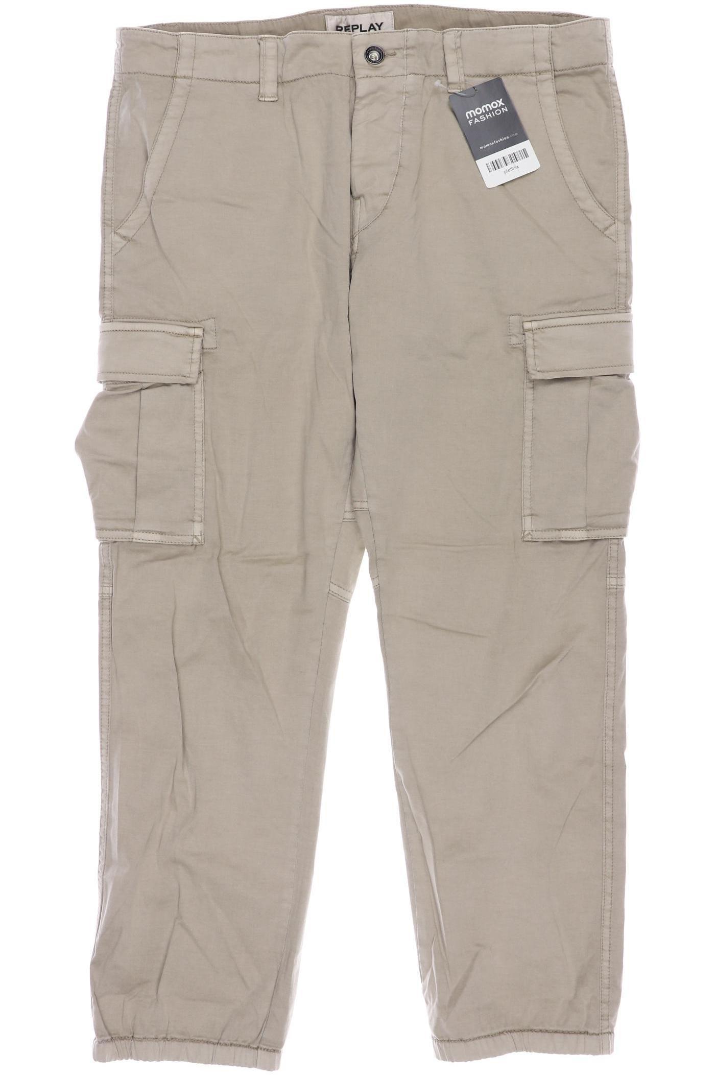 

Replay Damen Stoffhose, beige, Gr. 28